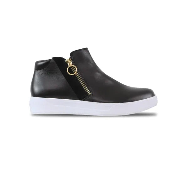  Munro Women's Viera Mid Sneaker - Black、mySite、preschool7hills