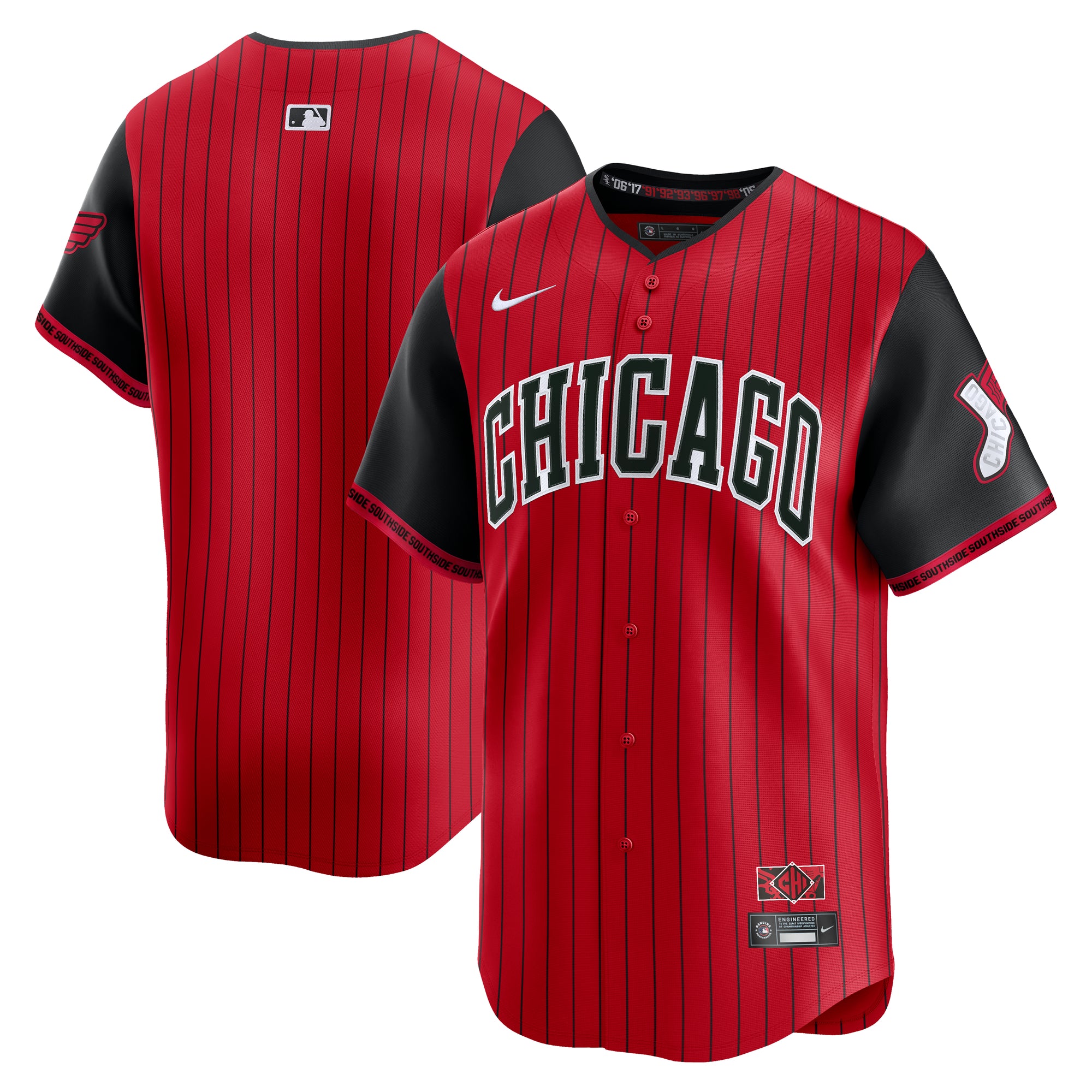Chicago White Sox Nike Men's Red/Black 2025 City Connect Limited Jersey、mySite、vikingsvslions