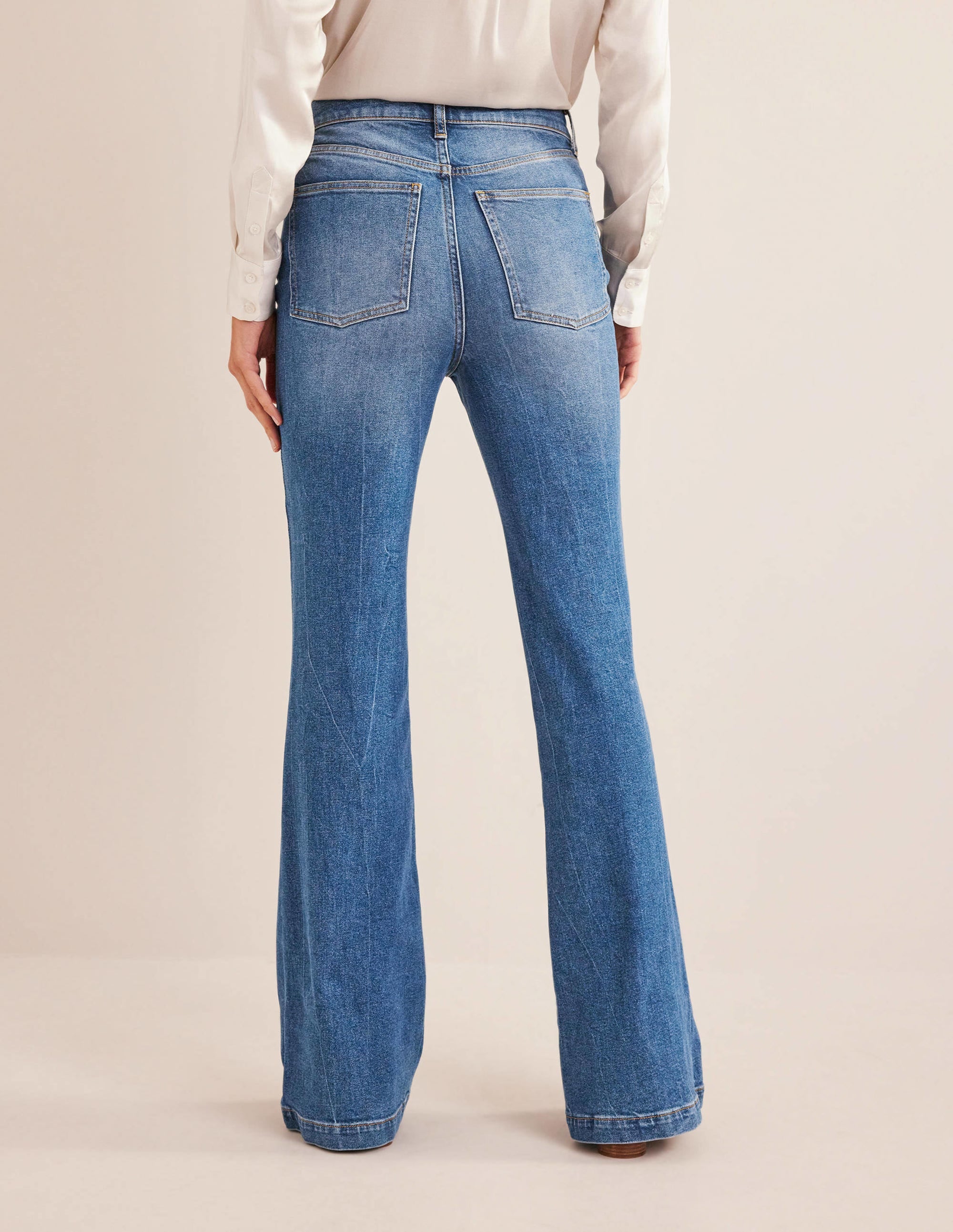  High Rise Flare Jeans-Mid Vintage、mySite、ashleygrahame