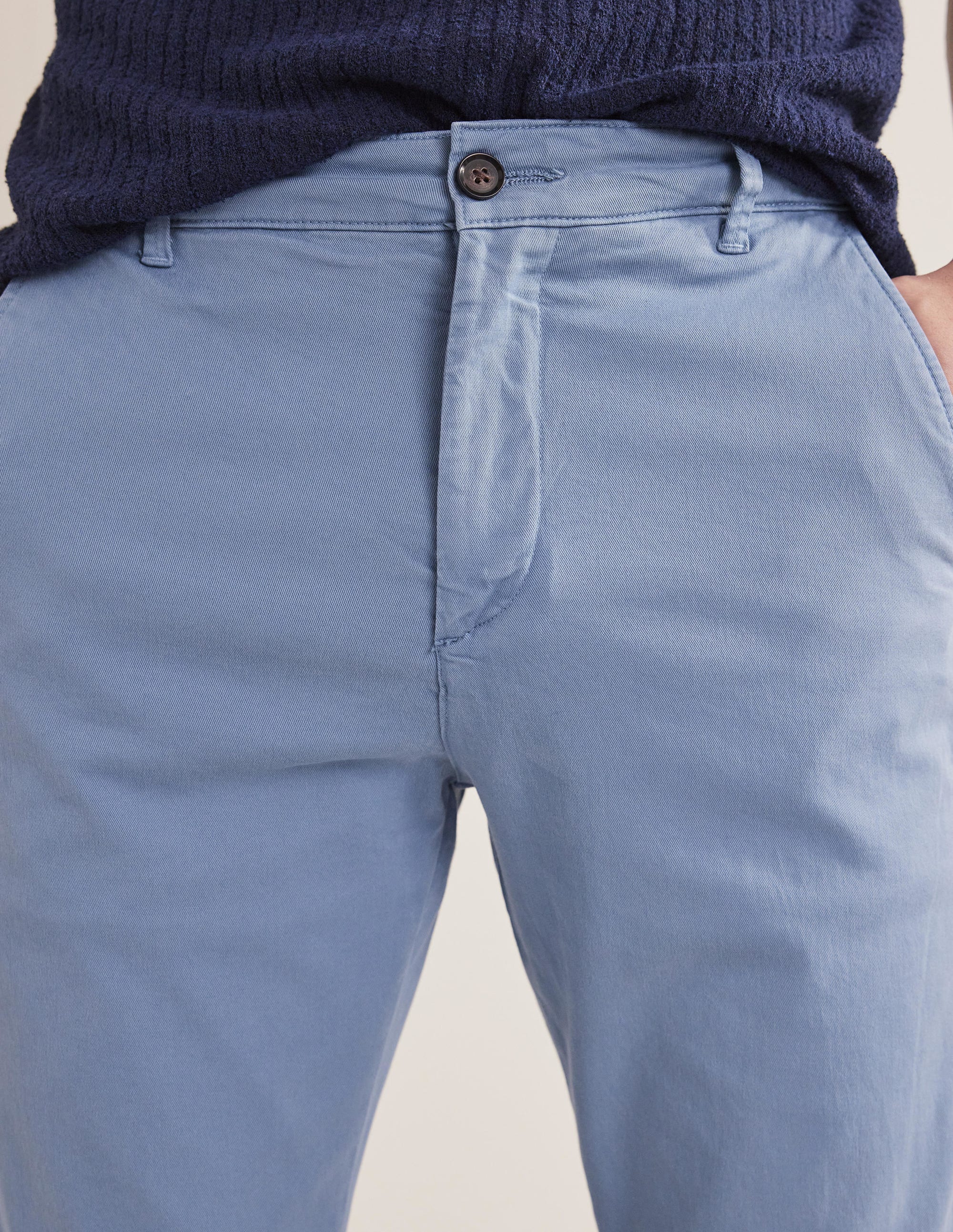  Laundered Chino Trousers-Captains Blue、mySite、ashleygrahame