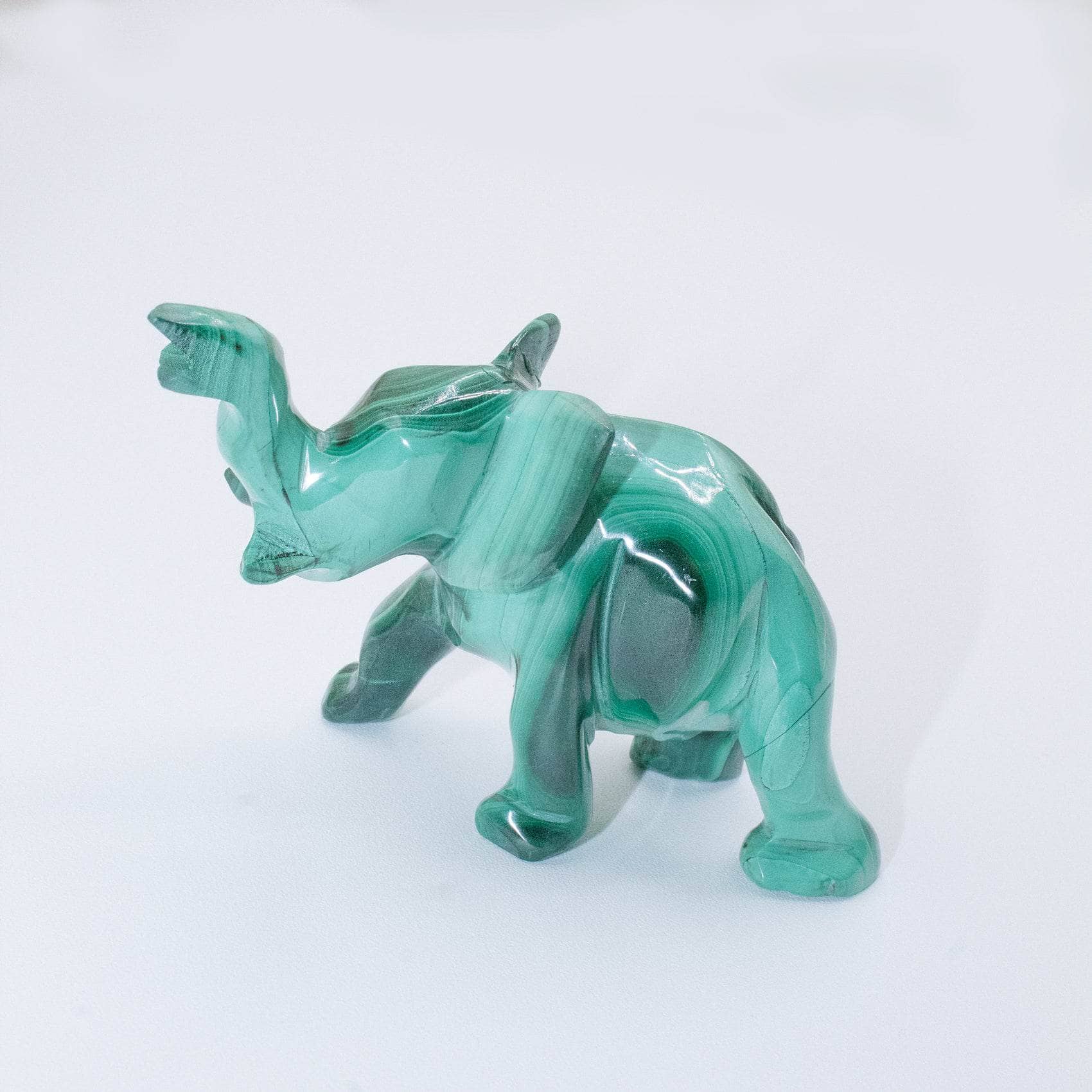 Genuine Malachite Elephants - Hand Carved - 1 of a Kind、mySite、hinf8tx79