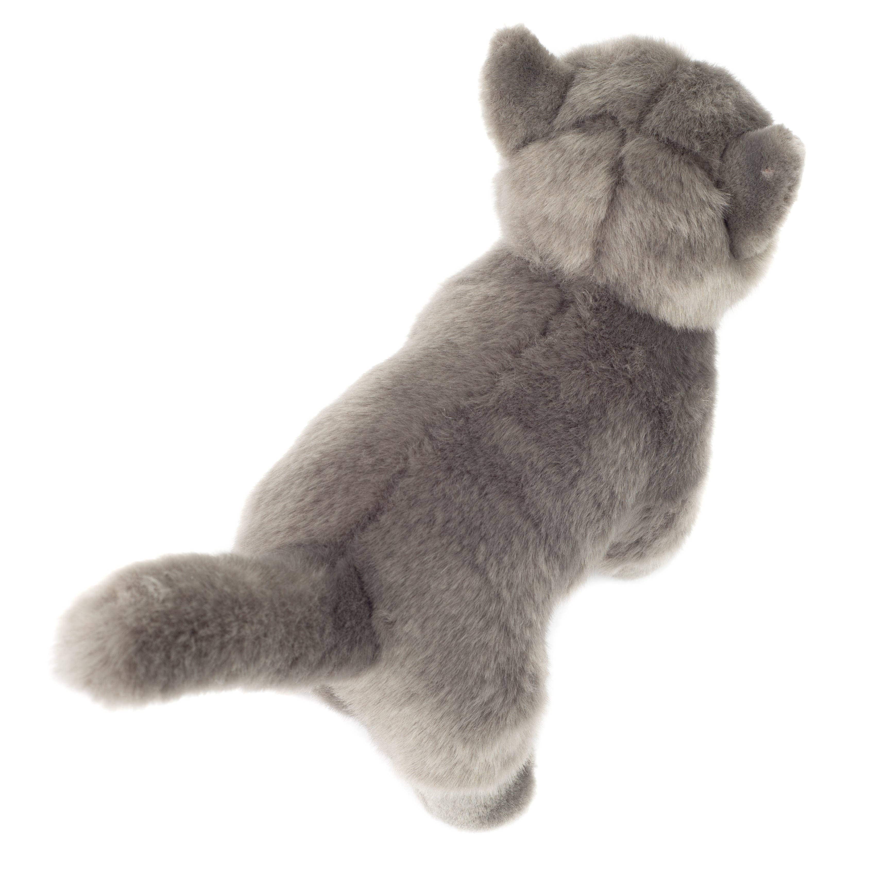 British Shorthair Gray Cat Standing 20 cm - plush soft toy by Teddy Hermann、mySite、g9winljtr