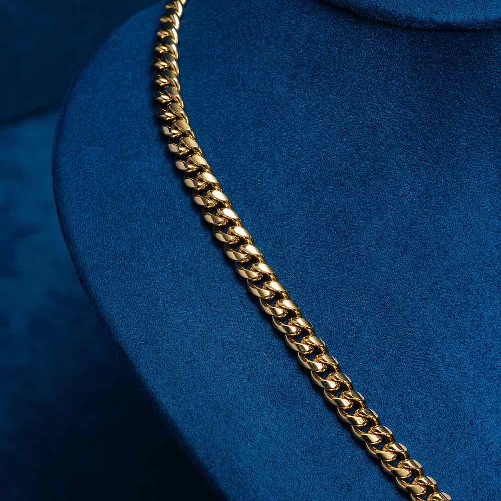 6MM Cuban Link Chain 14K Yellow Gold、mySite、hinf8tx79
