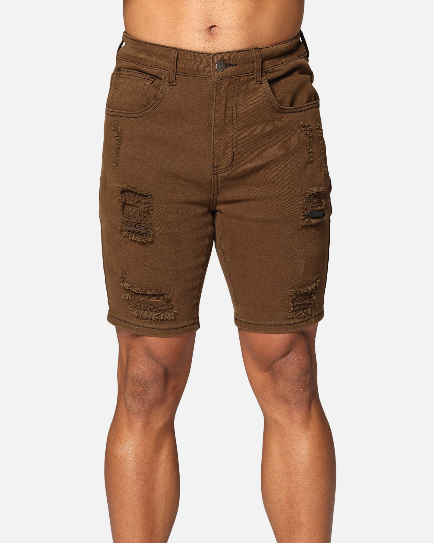 Saint Morta Dynasty Thrash V2 Denim Shorts Vintage Brown、mySite、zt4zffjzw