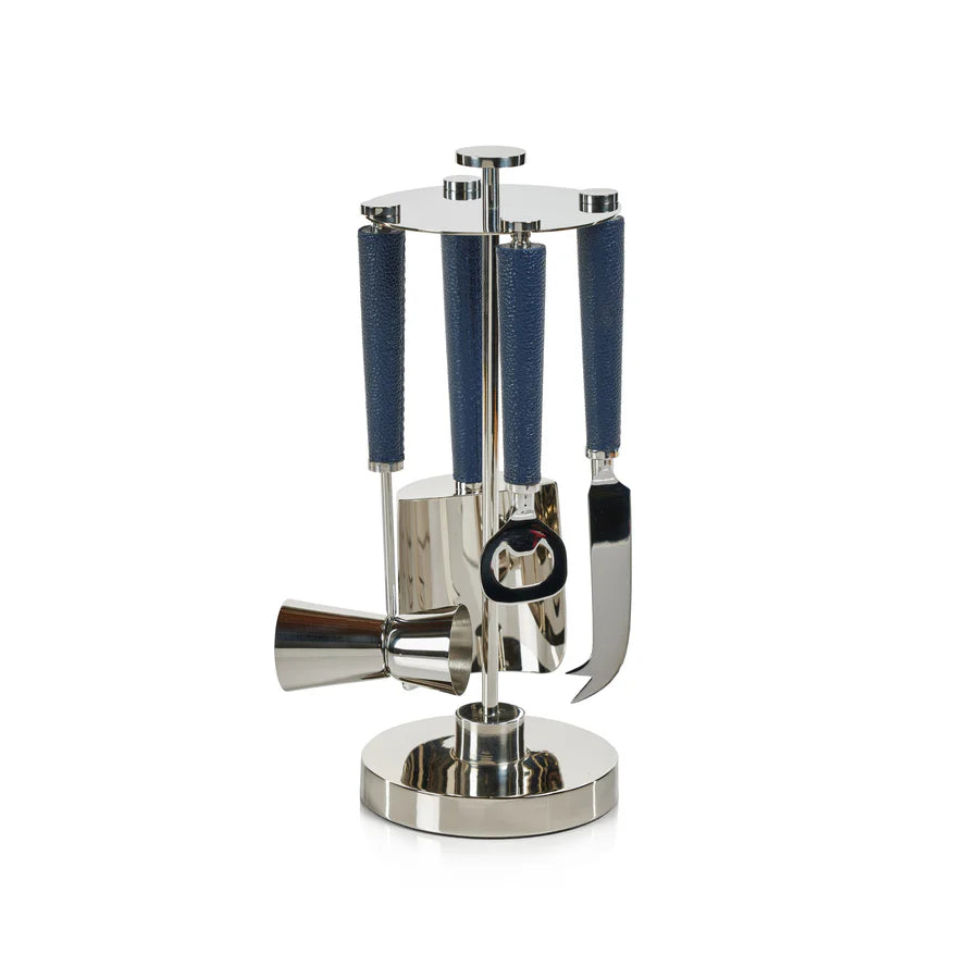  Laguna Nickel & Leather Bar Tool Set、mySite、elrpsem3k