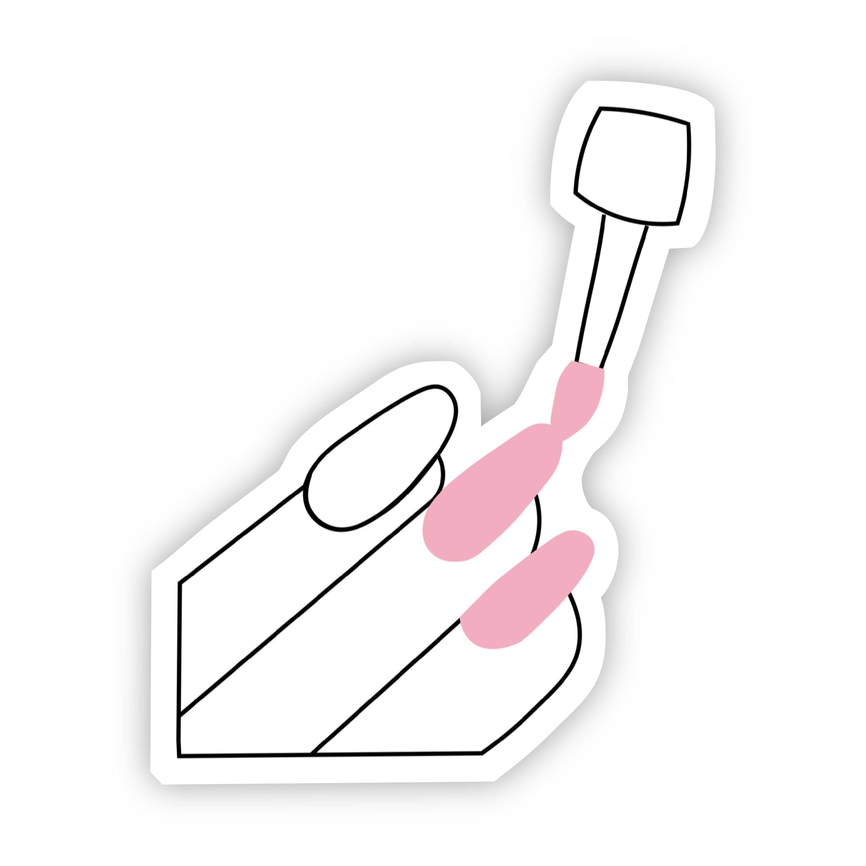  Pink Nails Sticker、mySite、elrpsem3k