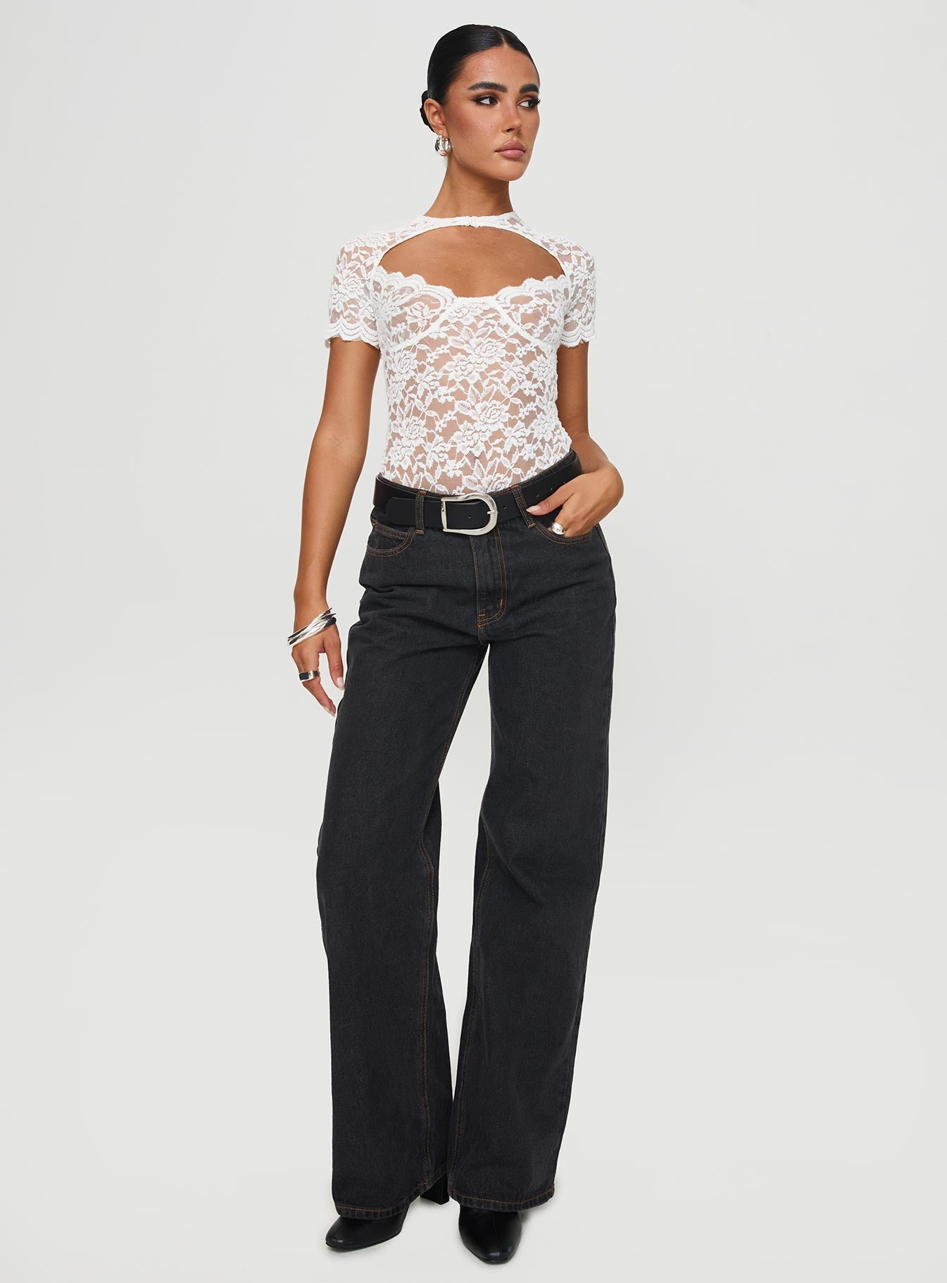 Giallo Bodysuit White、mySite、solidvoid