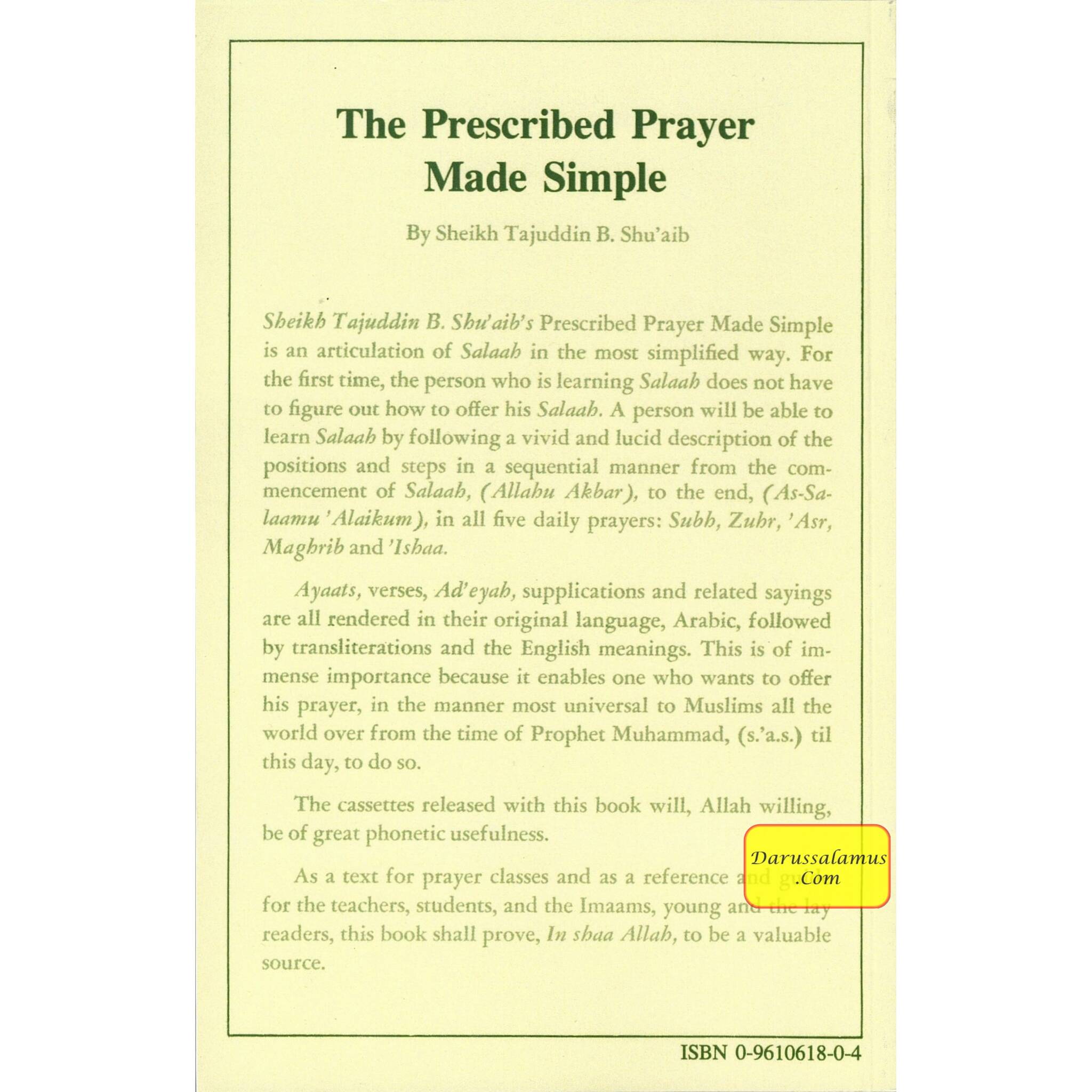 The Prescribed Prayer Made Simple (English and Arabic Edition) By Tajuddin B. Shu'aib、mySite、topwebapps