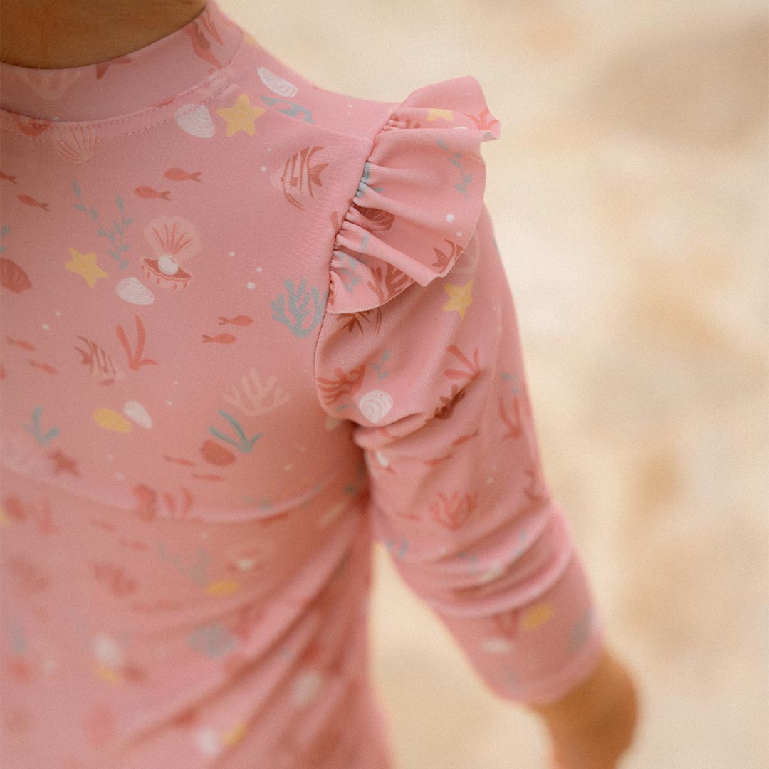  Little Dutch Swimsuit Long Sleeves - Ocean Treasures Multicolour、mySite、merchandisen