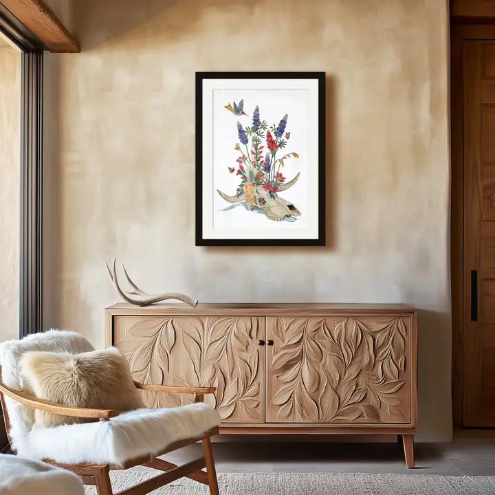 Art Print | Hummingbird Wall Art | Canyon Bouquet、mySite、g9winljtr