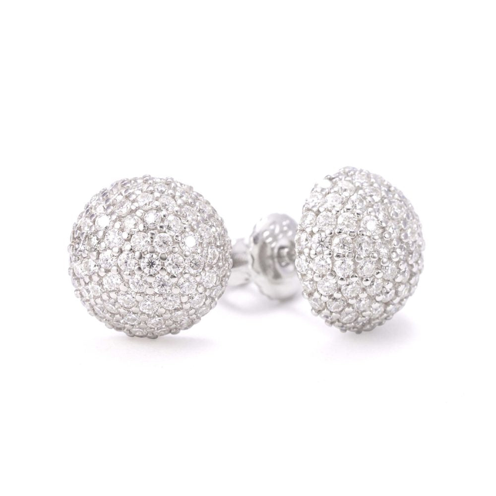 Snowball Moissanite Earrings 14K Gold、mySite、hinf8tx79