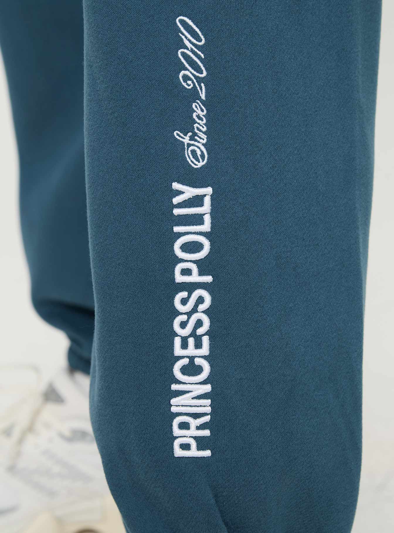 Princess Polly Track Pants Block / Cursive Text Slate、mySite、solidvoid