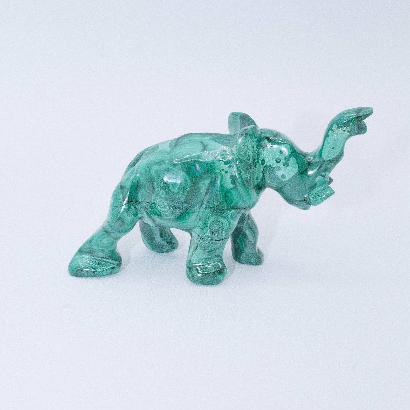 Genuine Malachite Elephants - Hand Carved - 1 of a Kind、mySite、hinf8tx79