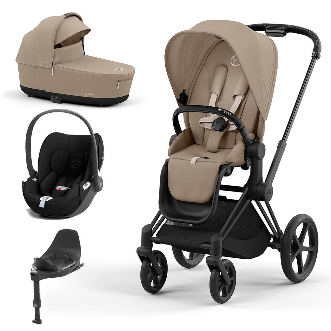  CYBEX Priam Cloud T Travel System - Cozy Beige/Black、mySite、merchandisen