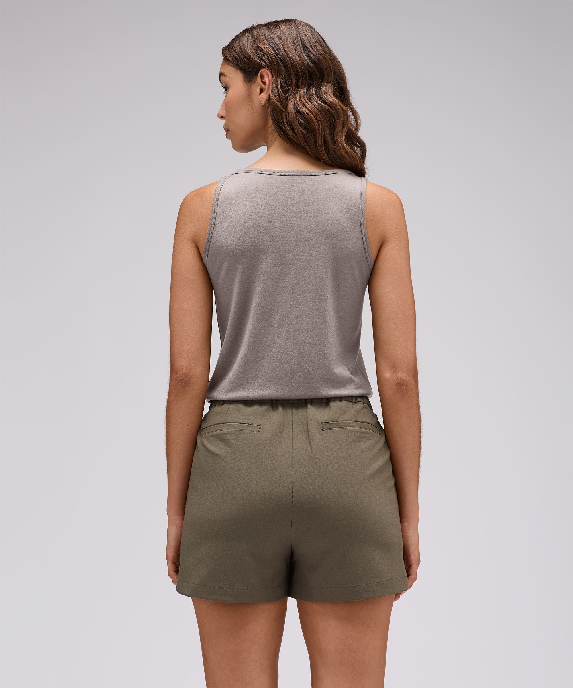 Women's Relaxed Merino V-Neck Tank、mySite、noshort