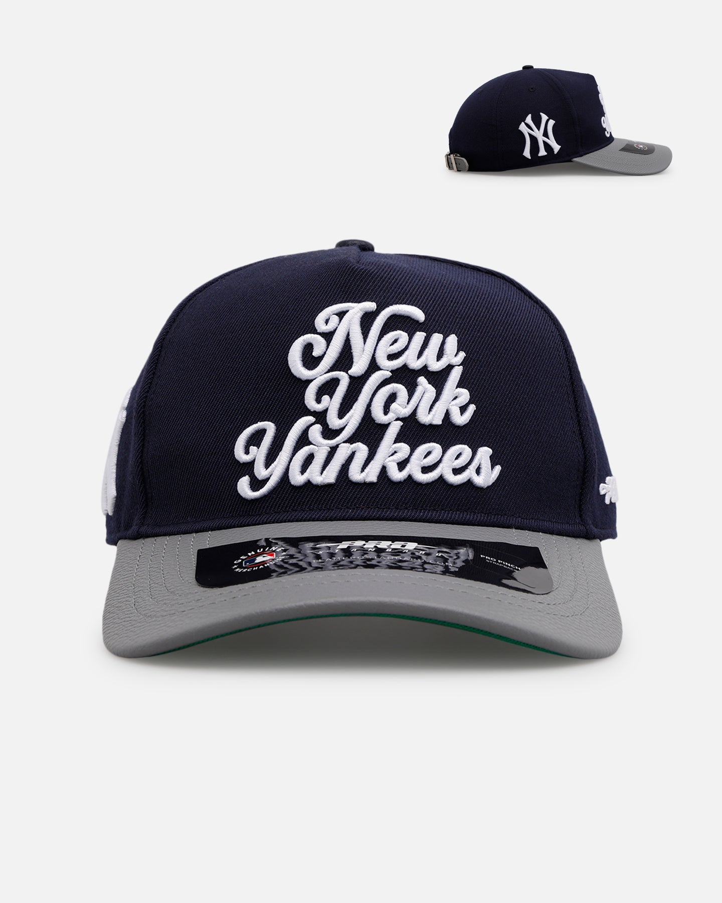 Pro Standard New York Yankees 'Sovenir' Pinch Front Strapback Navy/Grey、mySite、zt4zffjzw