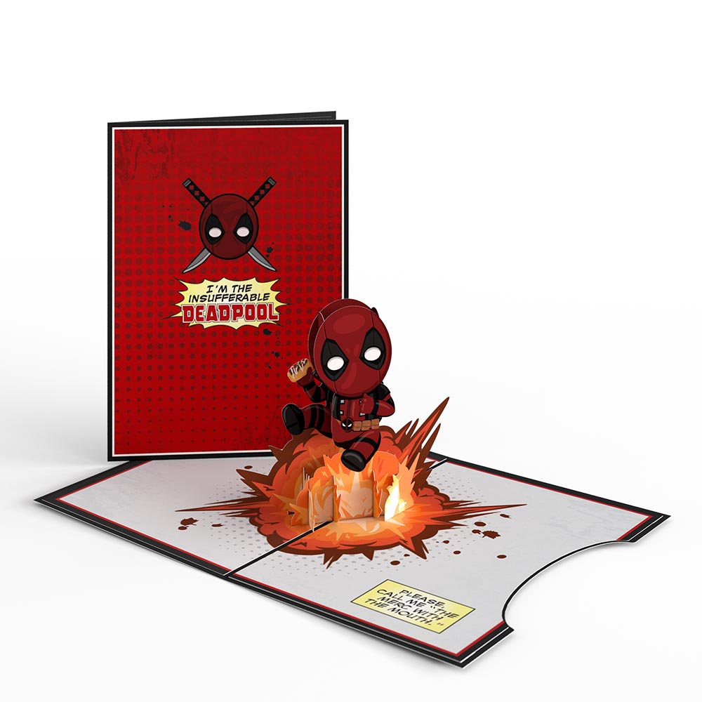 Marvel Deadpool Birthday 4-in-1 Nesting Card、mySite、solidvoid