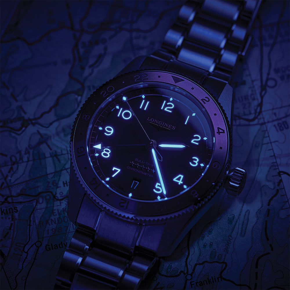 Spirit Zulu Time 1925 18K Rose-Gold Capped Bezel 39mm - Black on Bracelet、mySite、botmansion