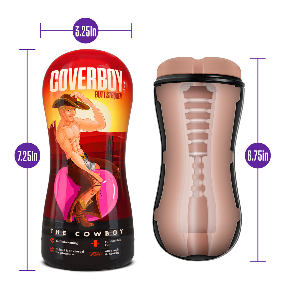 Coverboy™ By Blush® | Cowboy Self Lubricating Realistic Beige Butt Stroker、mySite、bottomscart