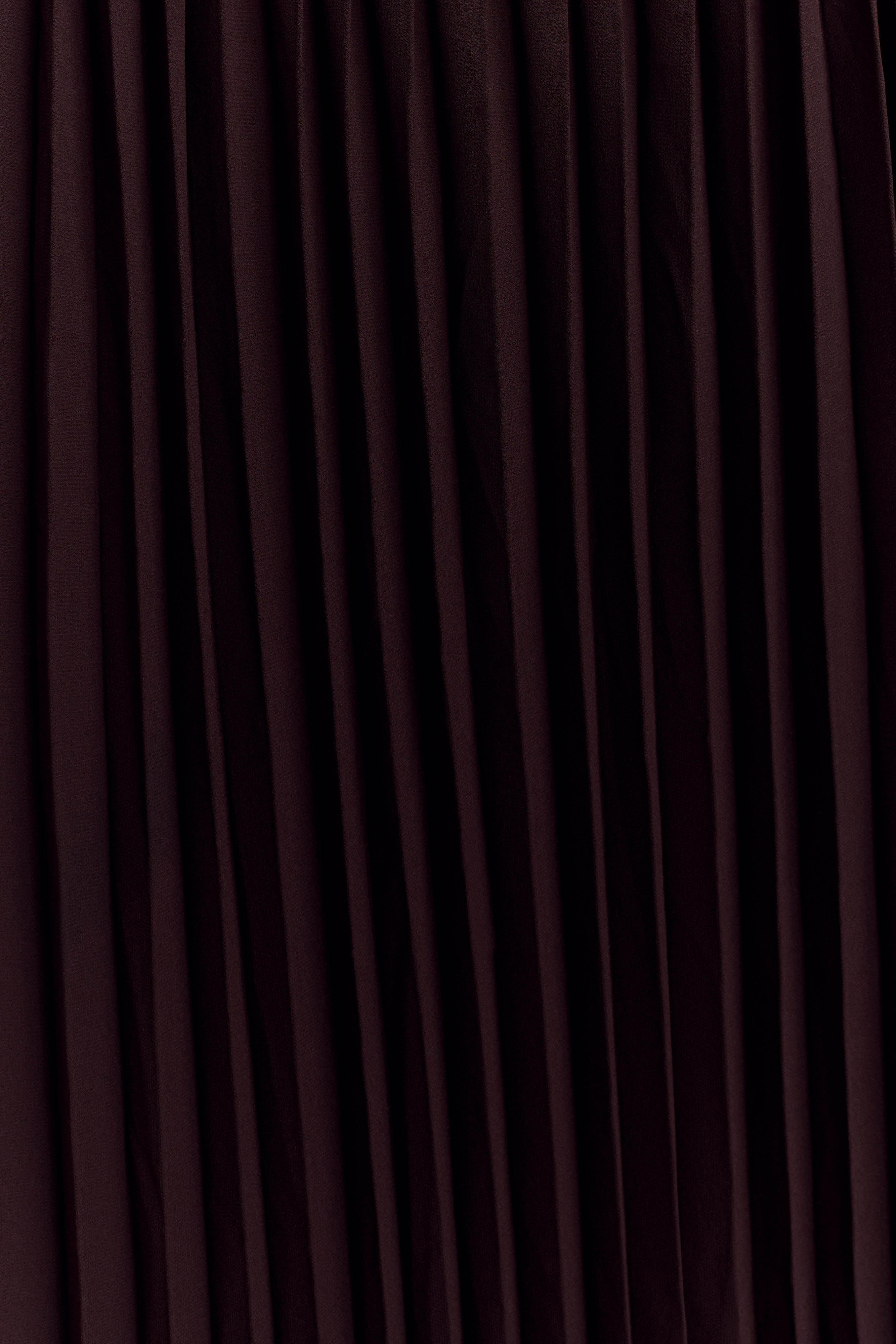 Stacie Pleated Halter Maxi Dress - Cacao、mySite、solidvoid