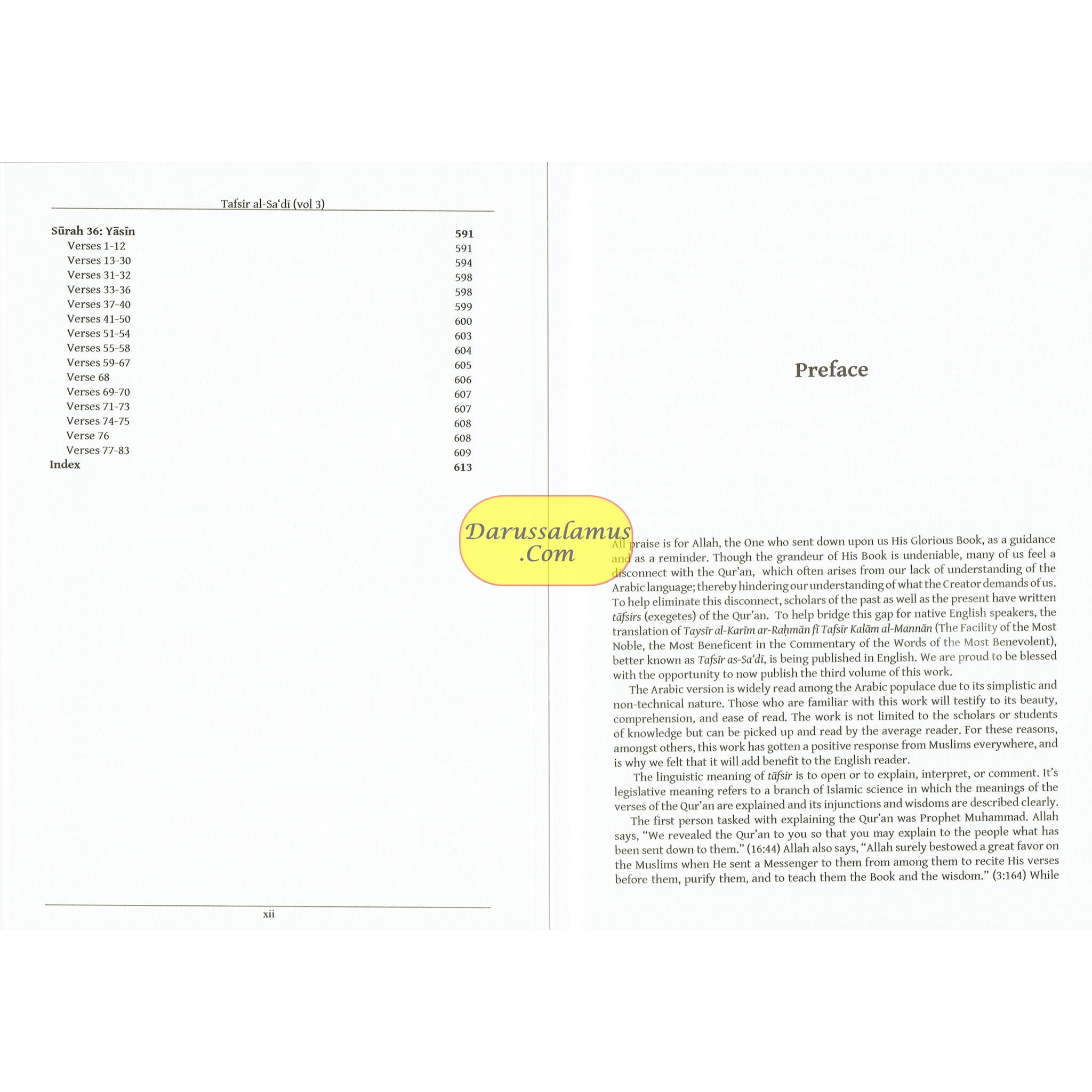 Tafsir As Sadi Volume 3 By Shaikh Abd Ar-Rahman B. Nasir As Sadi、mySite、topwebapps