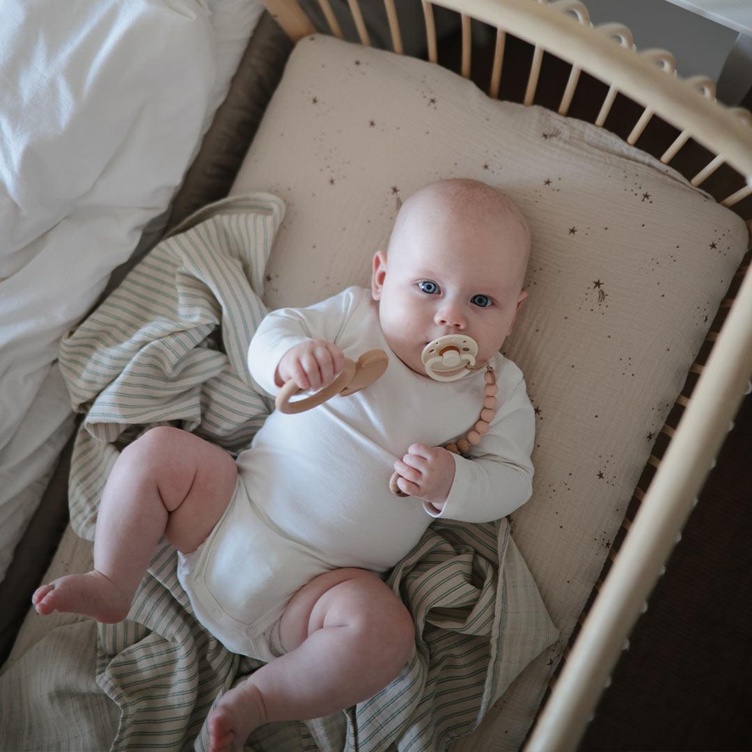  FRIGG Moon Phase Latex Pacifier - 2 Pack - Cream - Croissant、mySite、merchandisen