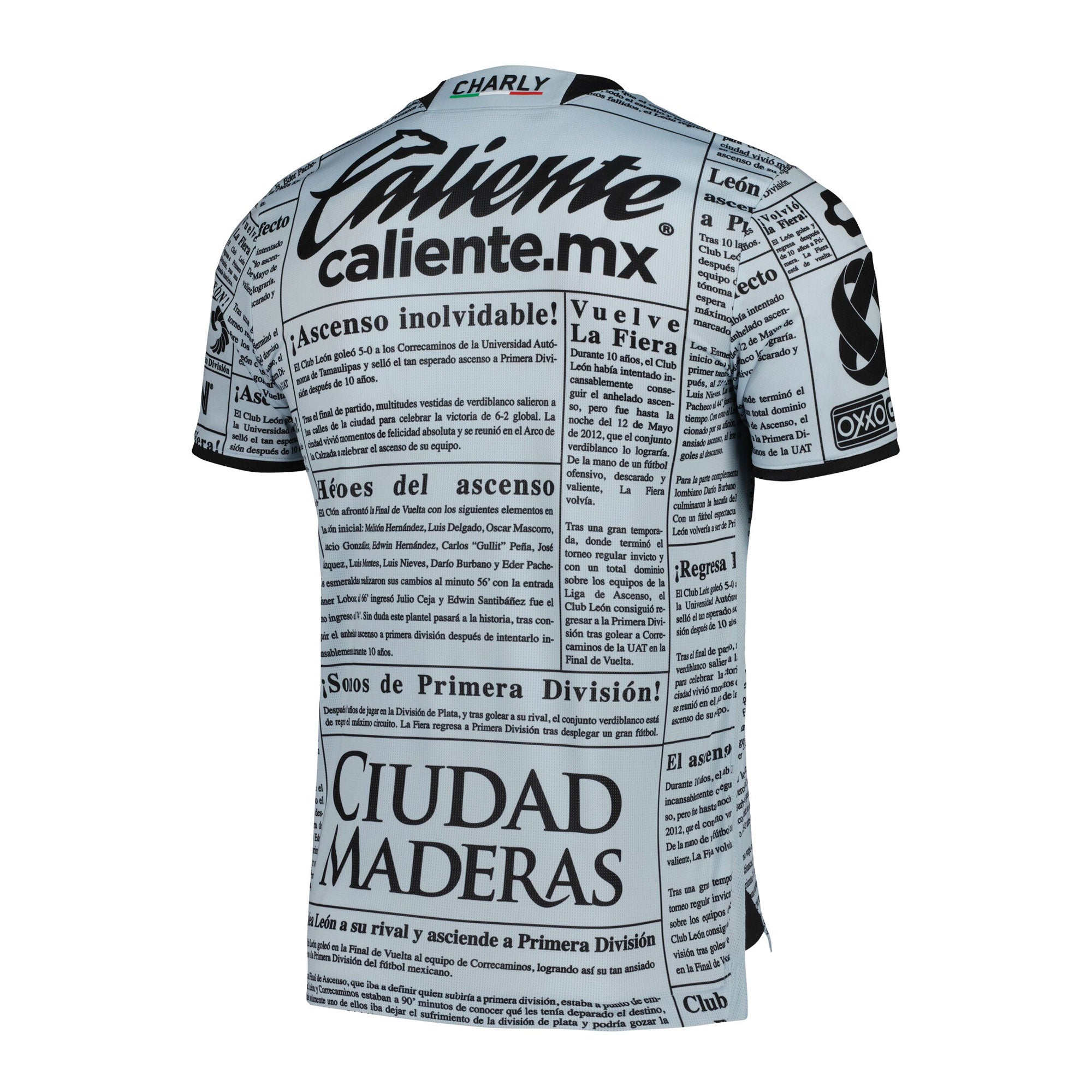 Charly Men's León 2022/23 Authentic Away Jersey Grey/Black、mySite、noshort