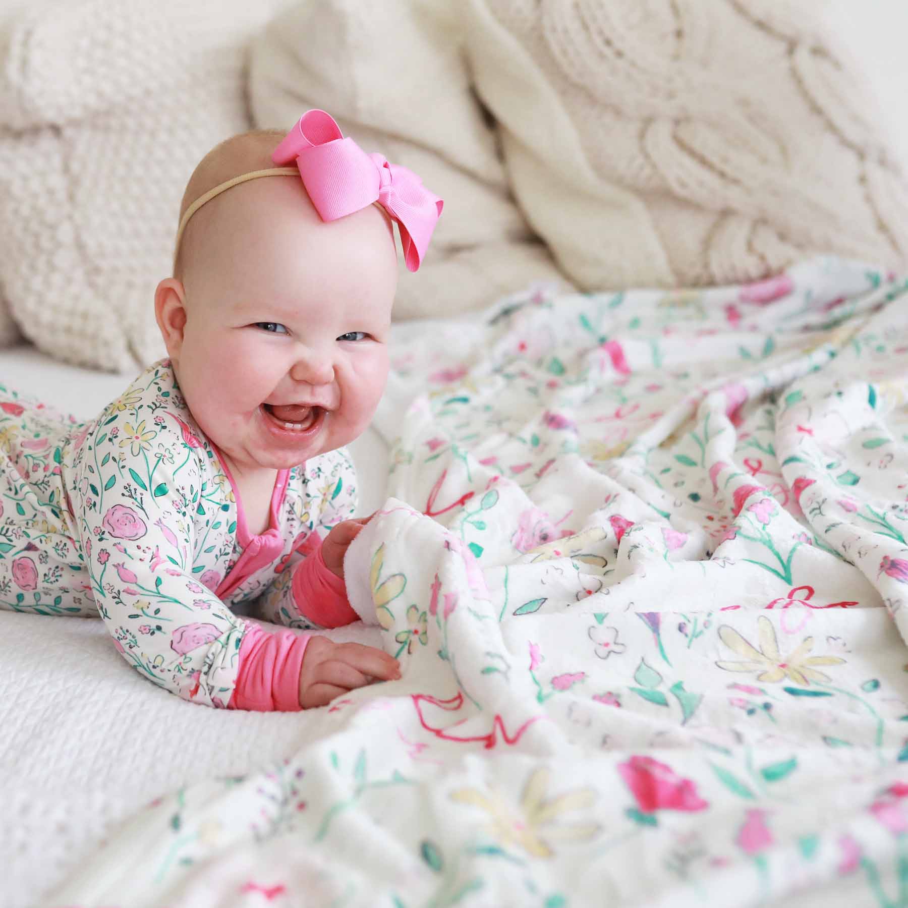  Paris Petals Personalized Kids Blanket、mySite、layawaytickets