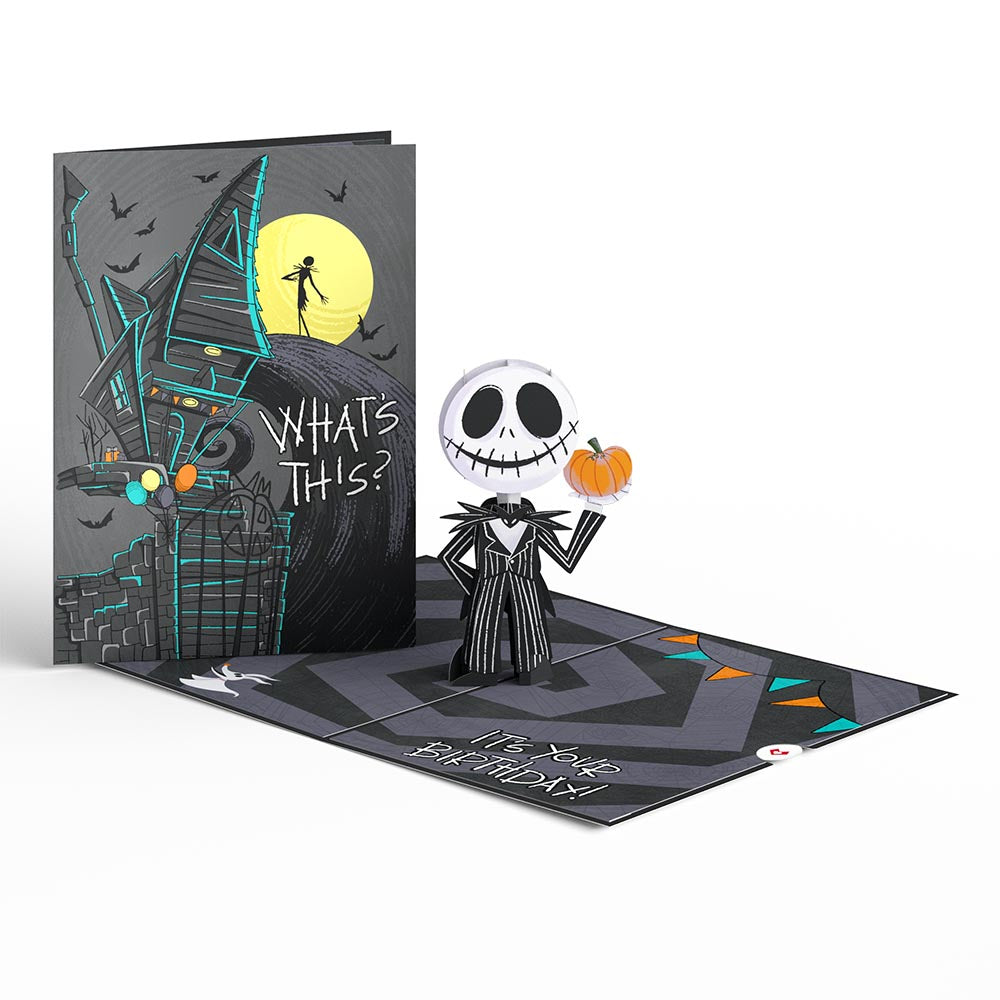 Disney Tim Burton’s The Nightmare Before Christmas Birthday Pop-Up Card & Flower Buds Bouquet Bundle、mySite、solidvoid