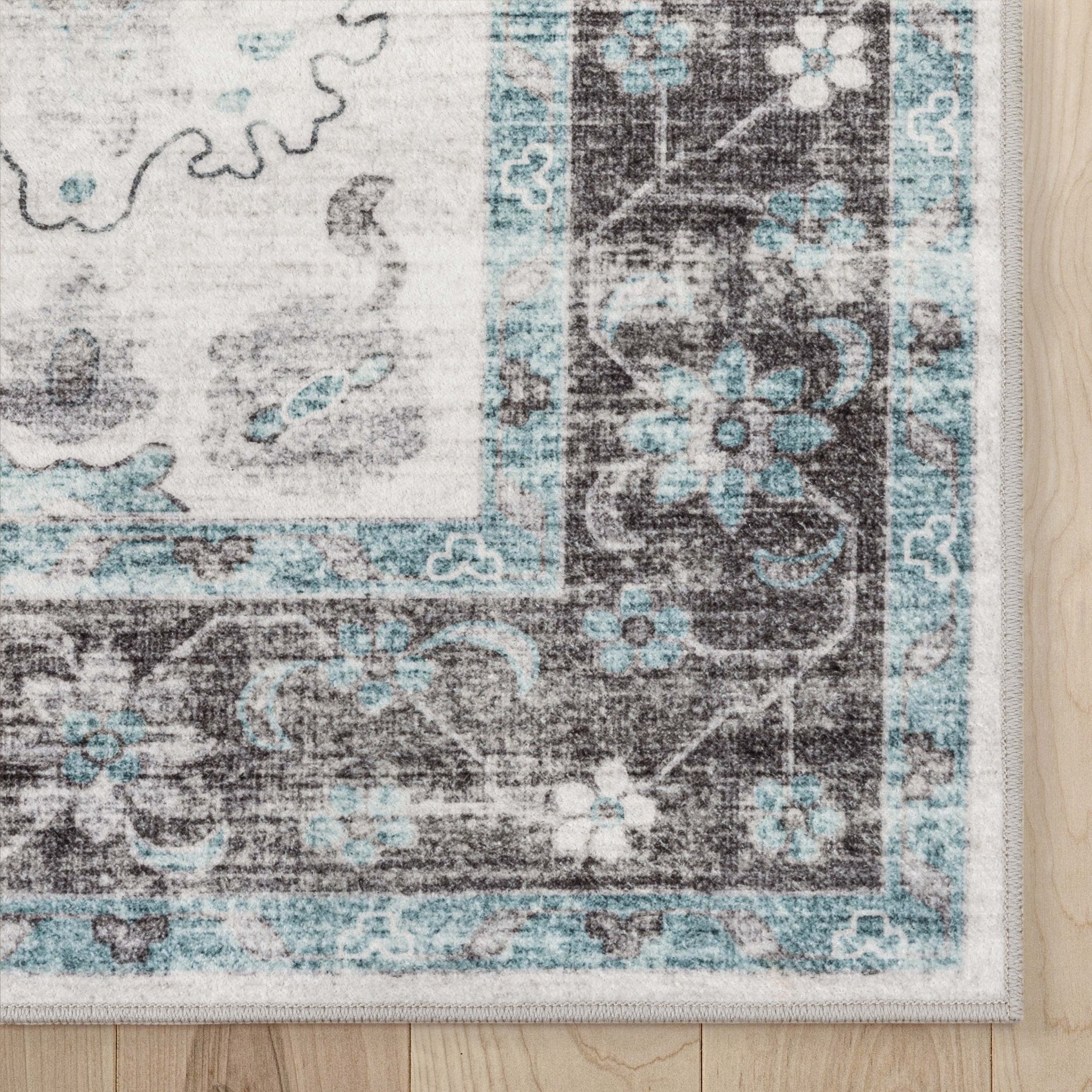Elle Basics Gala Oriental Easy-Clean Washable Rug by Well Woven - Durable, Non-Slip, Low-Profile Design for Home Comfort、mySite、gigharbornorthrealestate