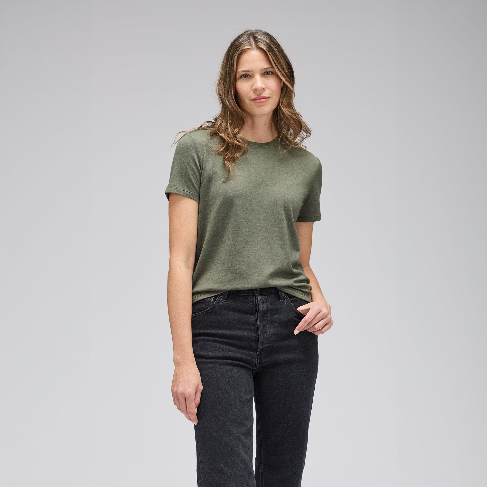 Women's Merino Crew Neck T-Shirt、mySite、noshort