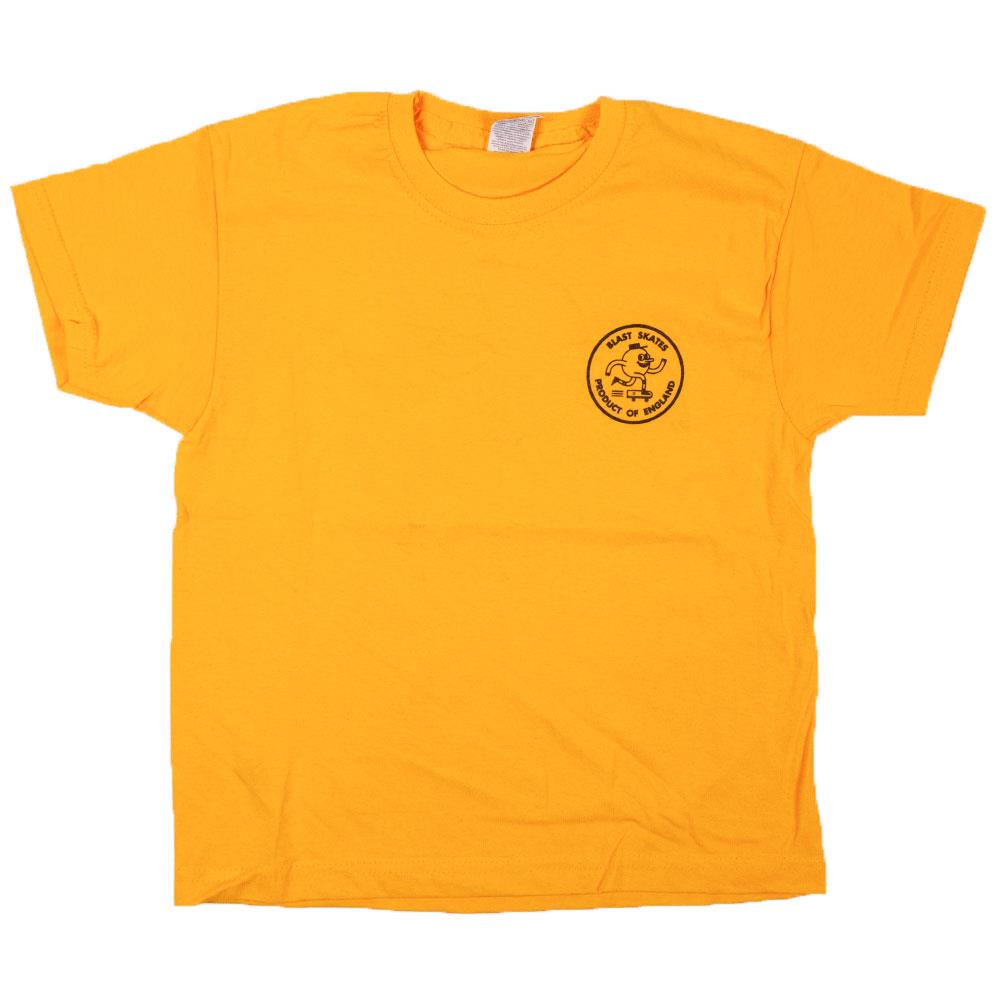 Blast Kids Mascot Logo Yellow T-Shirt、mySite、merchandisen