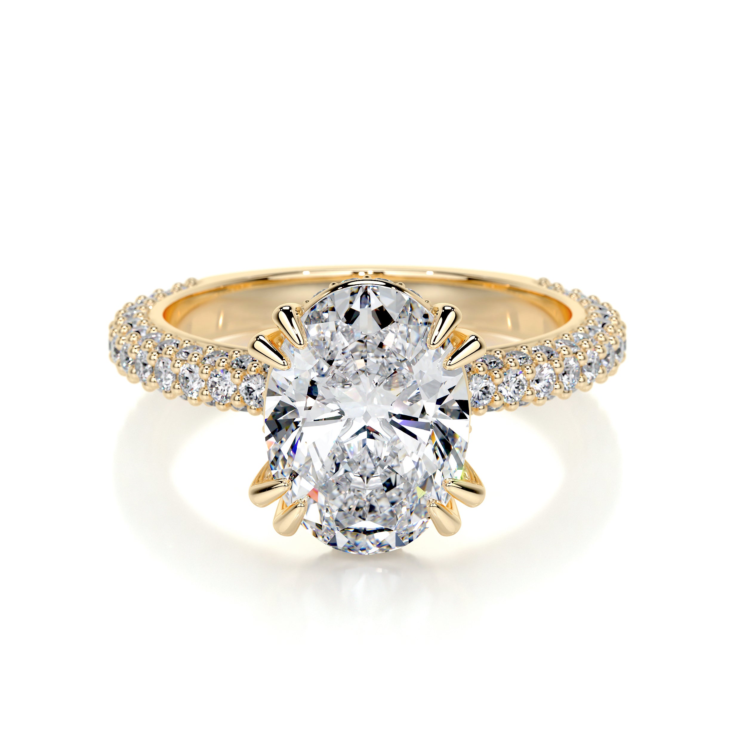 Kelly Lab Grown Diamond Ring -18K Yellow Gold、mySite、hinf8tx79