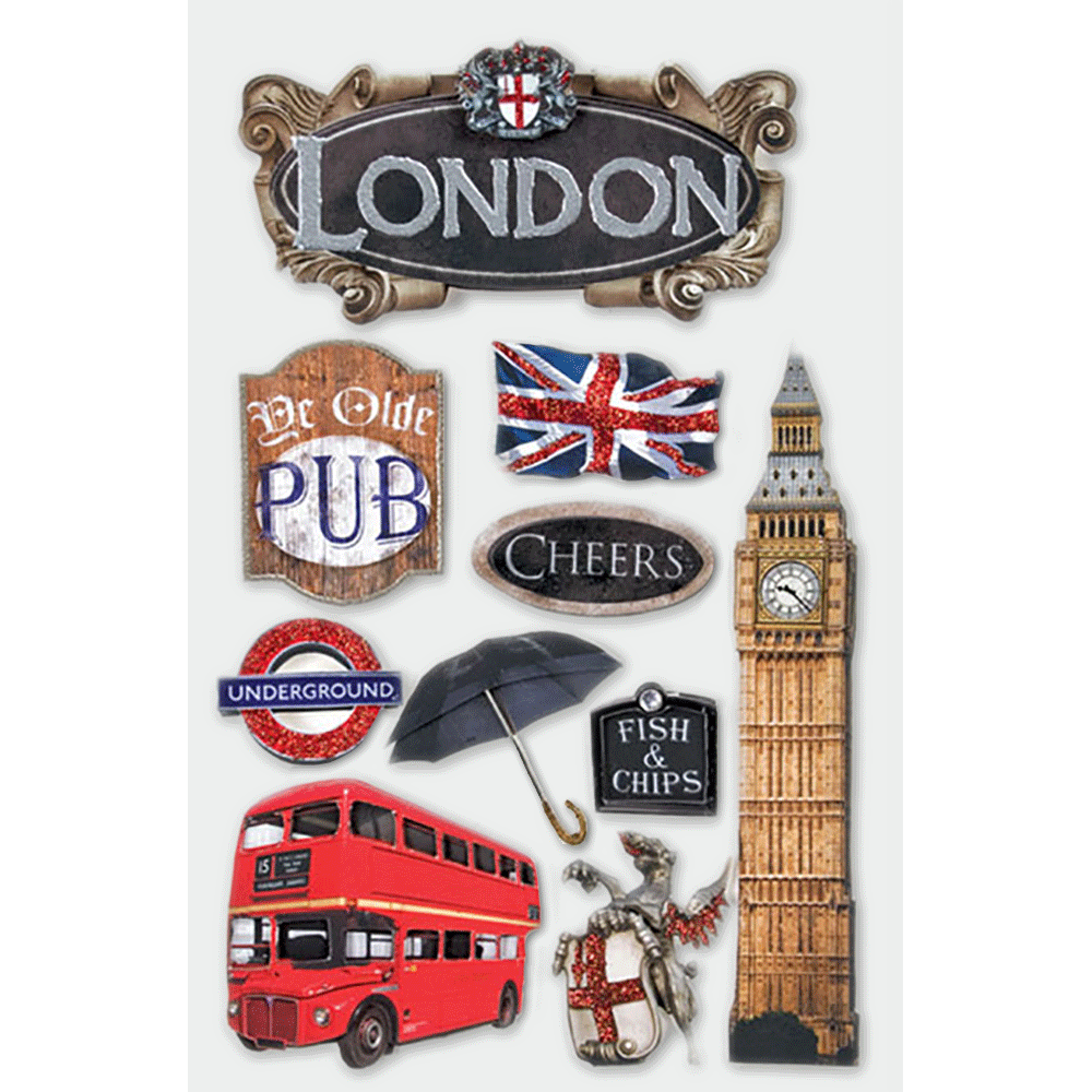  London 3-D Stickers、mySite、ghnorth