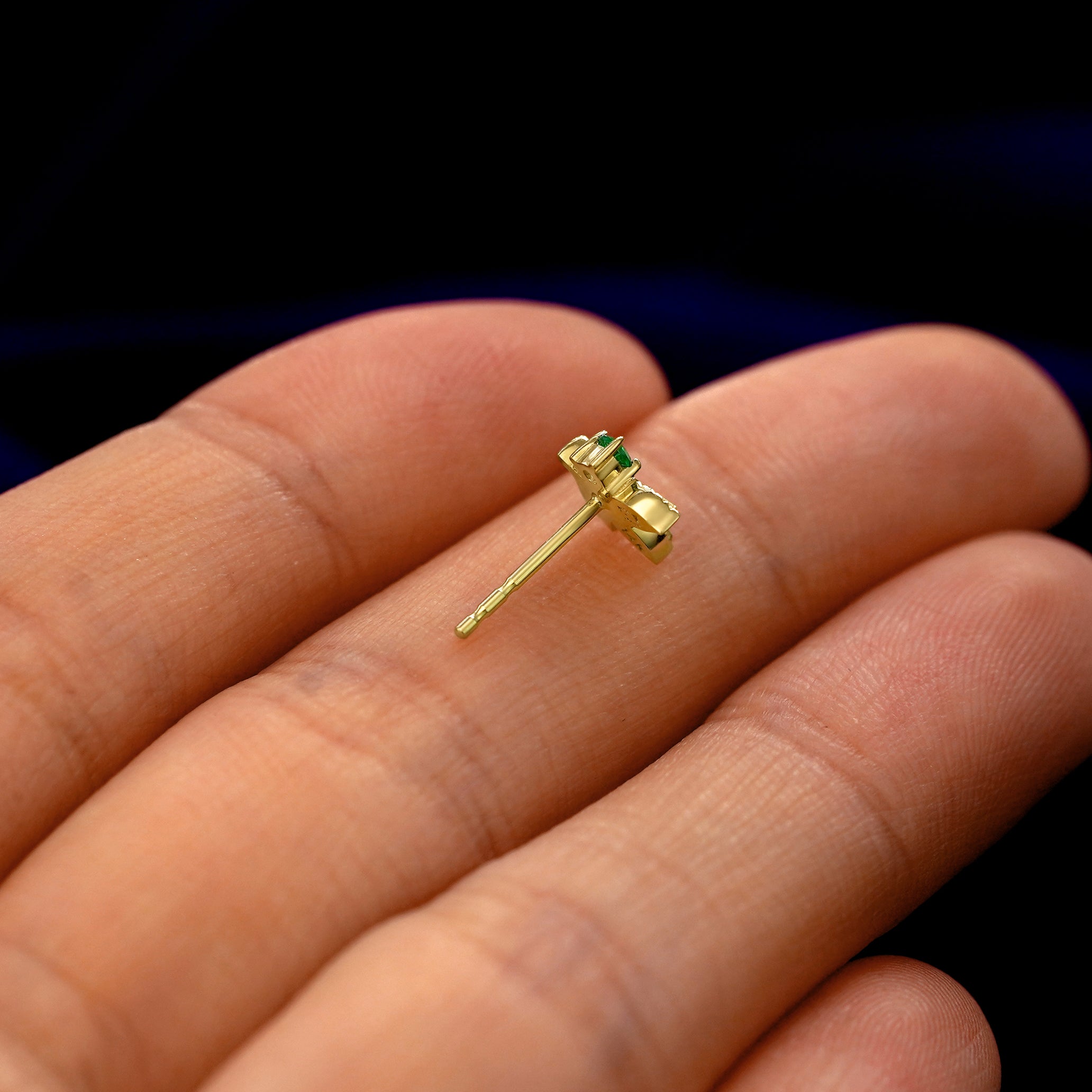 Gemstone 3 Leaves Earring、mySite、hinf8tx79