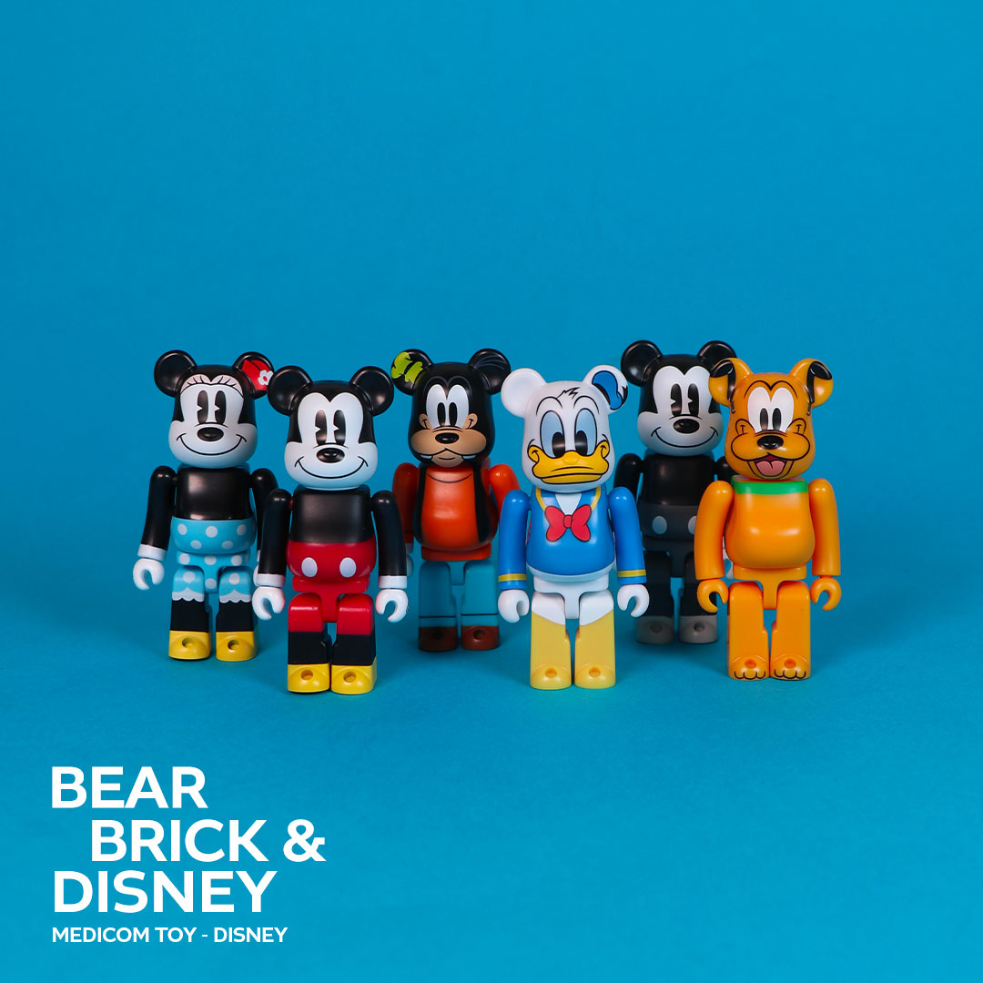  100% Bearbrick Chase Disney Mickey Mouse and Friends - Blind Box、mySite、greenlandpopulation