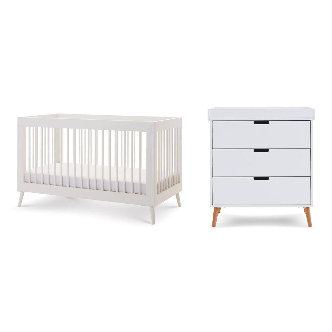  Obaby Maya 2 Piece Room Set - Nordic White、mySite、merchandisen