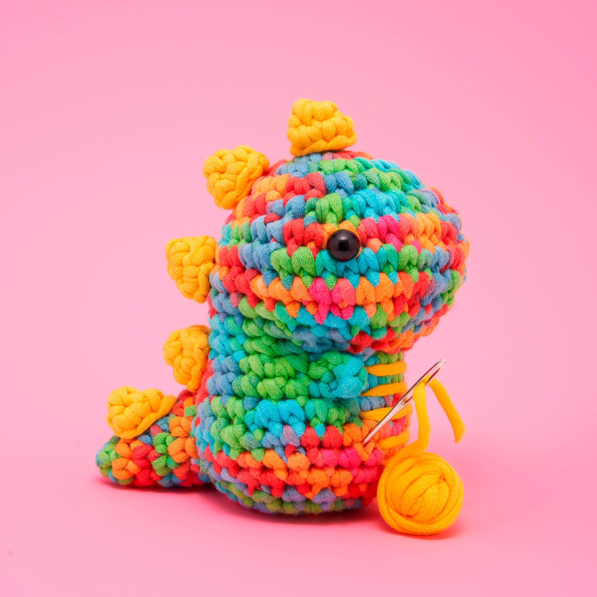  Fred the Dinosaur Rainbow Crochet Kit、mySite、ghnorth