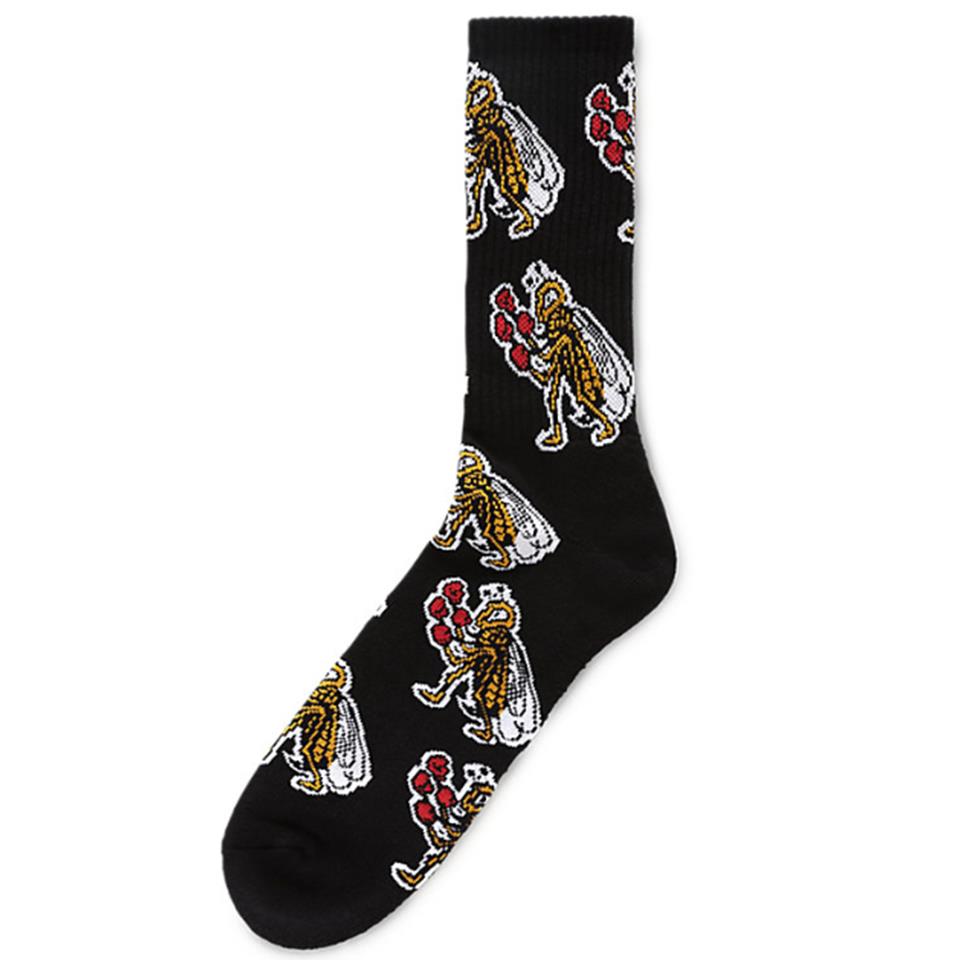  Vans Checkerboard Research Crew Sock - Black、mySite、merchandisen