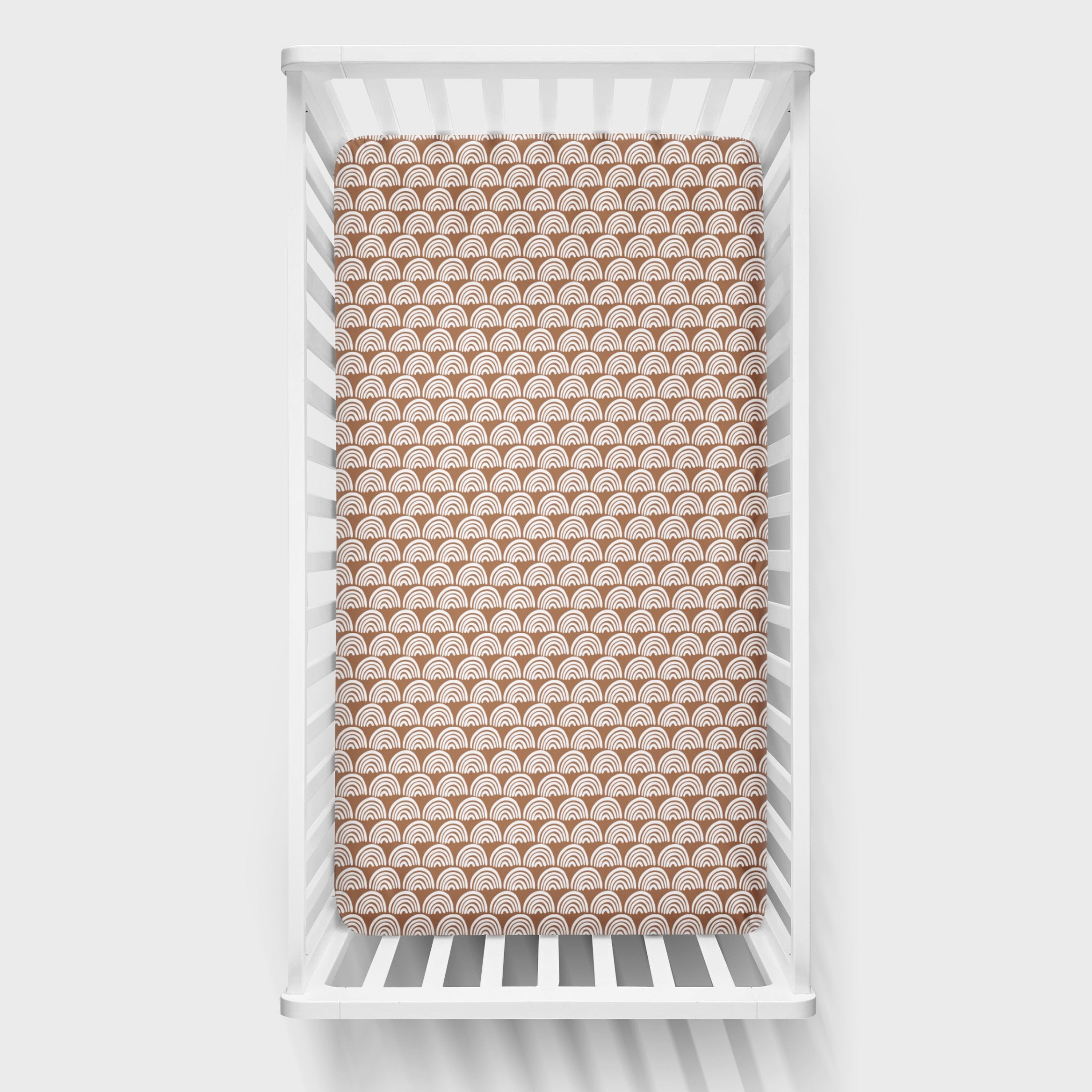  Rust Rainbows Fitted Crib Sheet、mySite、layawaytickets