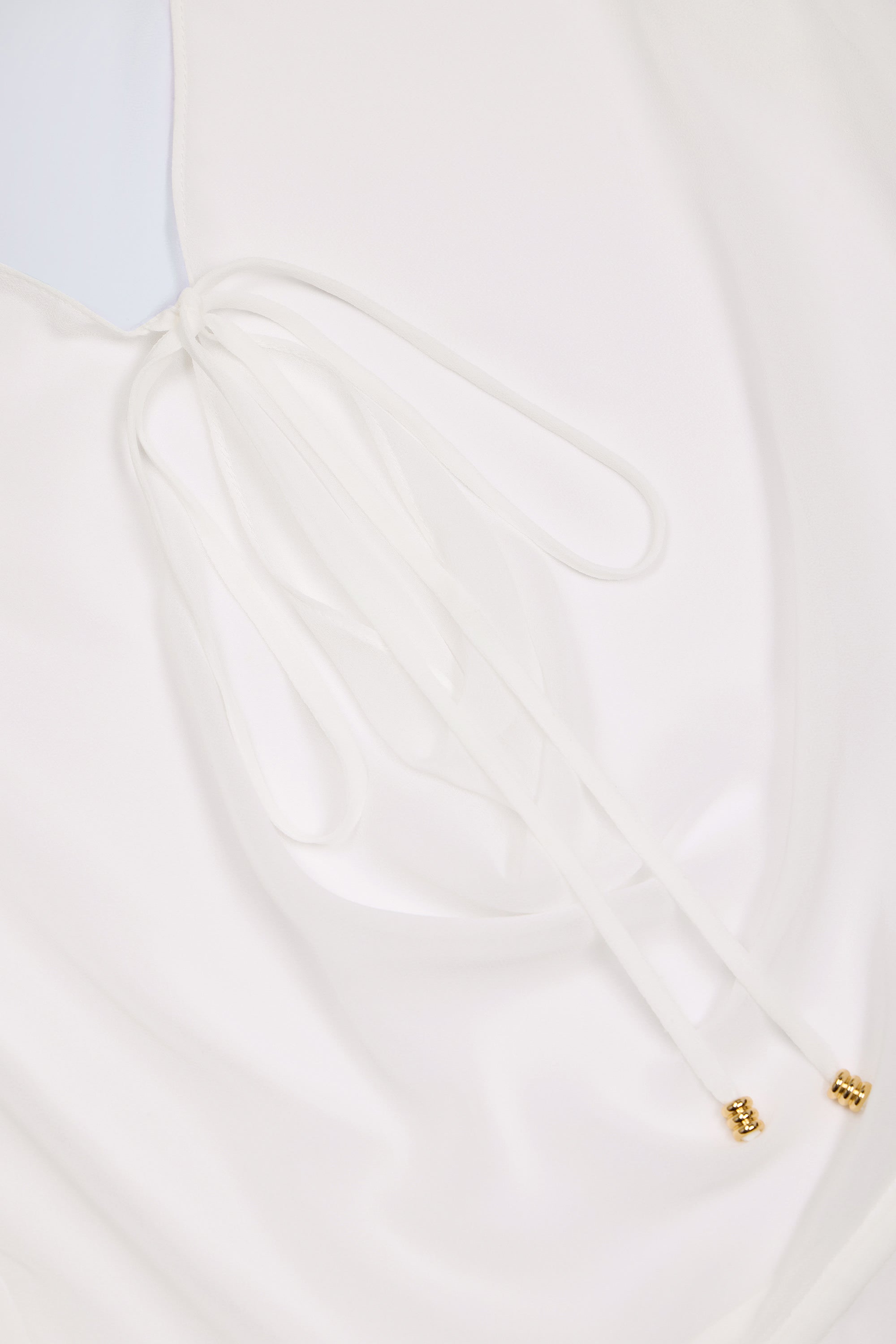  Cowl-Neck Mini Dress in White、mySite、sugarbowlscore