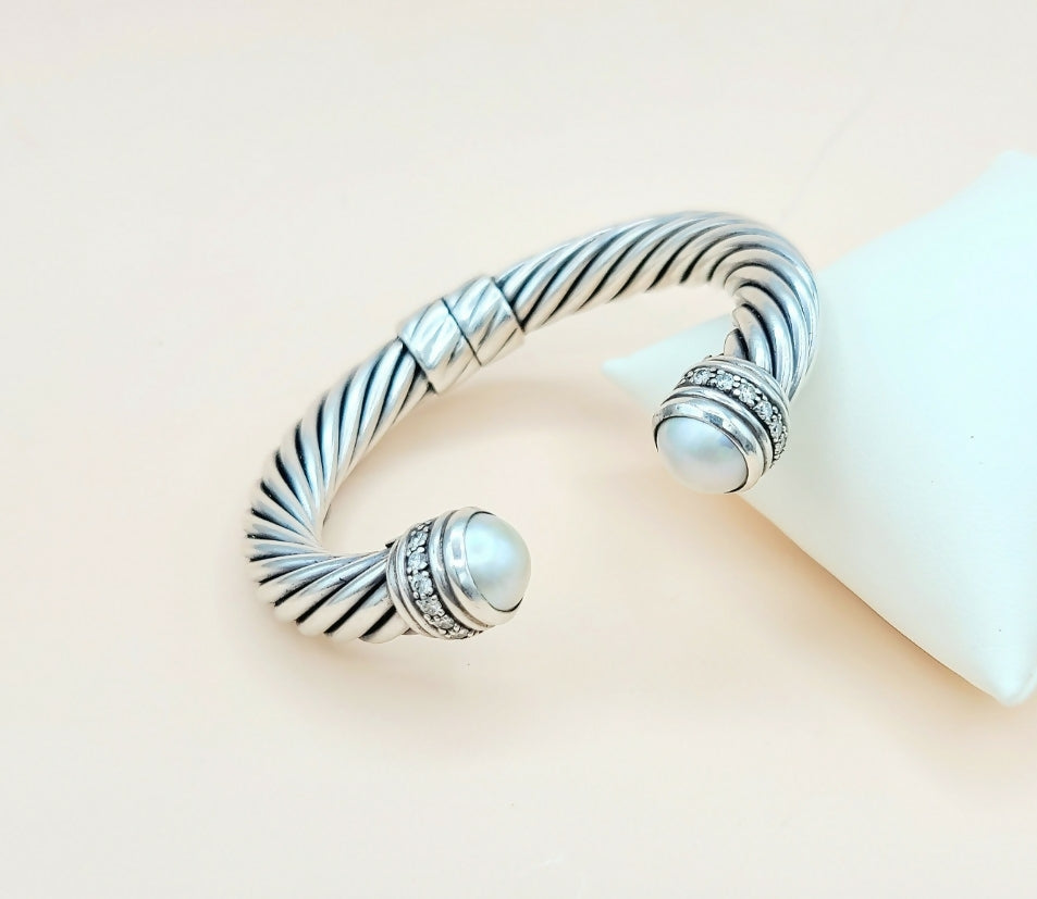 David Yurman Bracelet 10mm Pearl & Diamonds、mySite、hinf8tx79