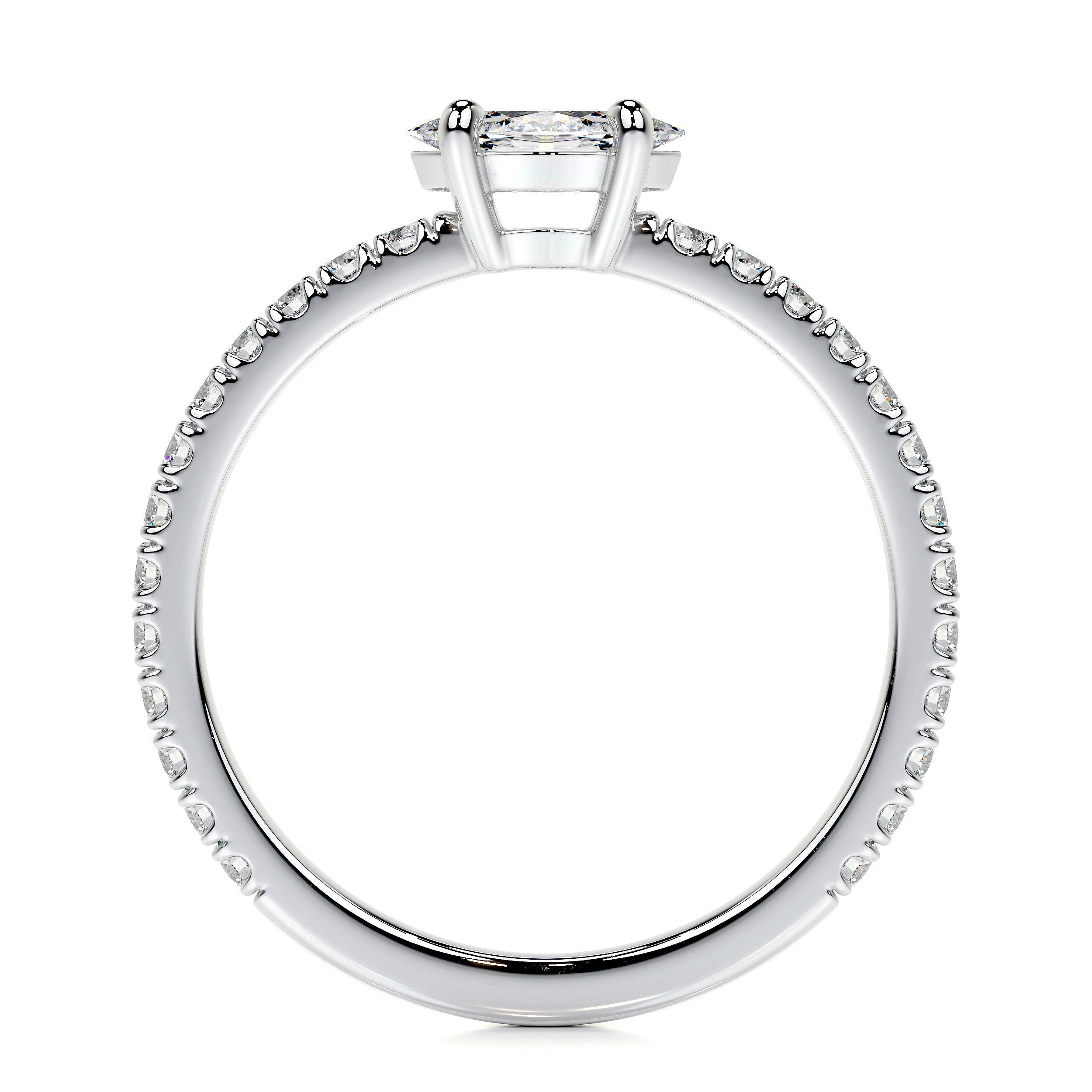 Chloe Marquise Lab Grown Stacking Ring (0.60 Carat) -14K White Gold、mySite、hinf8tx79