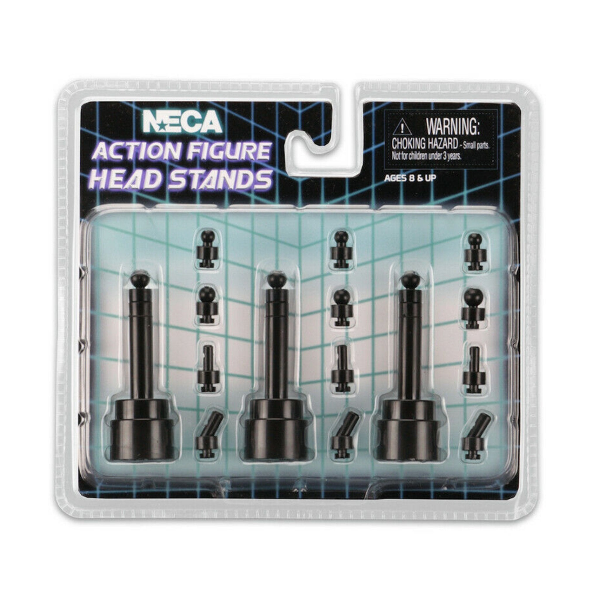 NECA Action Figure Head Display Stands (Black 3-Pack)、mySite、hgirdovlk