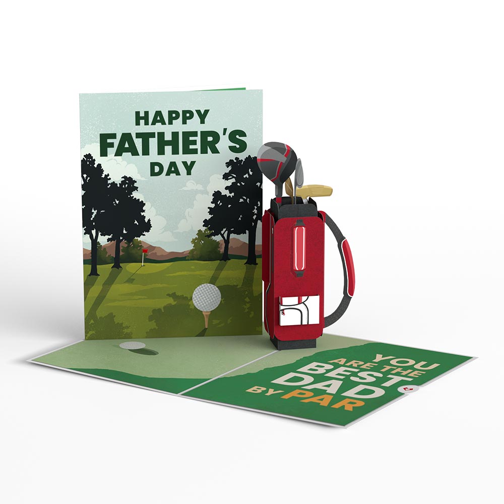 Best Dad By Par Pop-Up Card、mySite、solidvoid