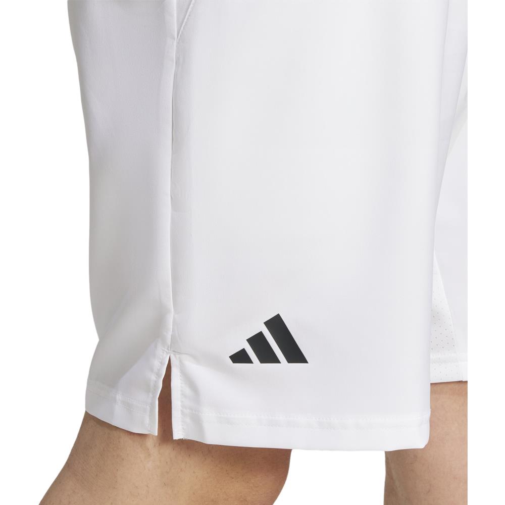 adidas Men's Club 3 Stripe 7 Short - White/Black