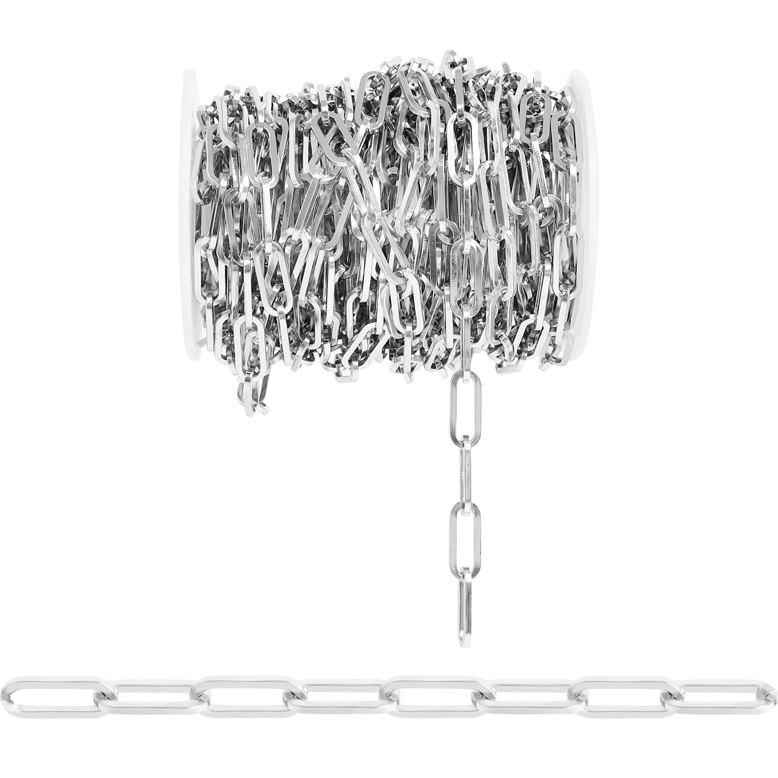 Stainless Steel 7mm Paperclip Chain - By The Foot / SPL1033、mySite、dreamappss