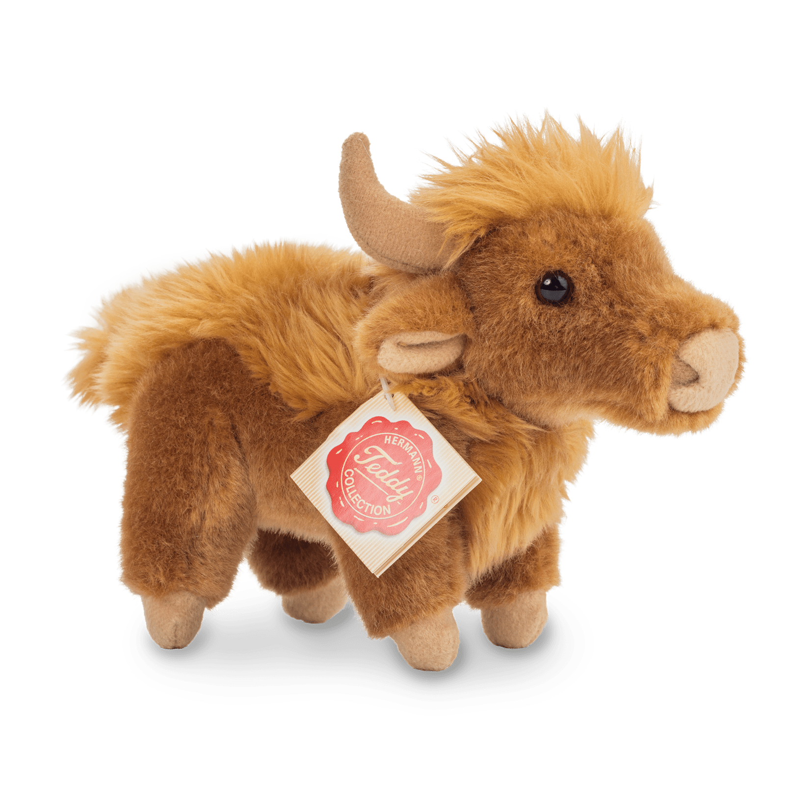 Plush Cute Highland Cow Standing 17 cm by Teddy Hermann、mySite、g9winljtr