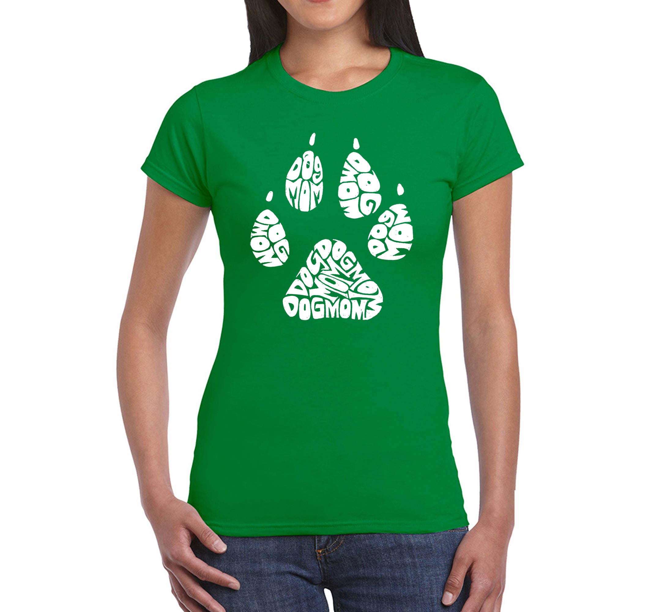 Dog Mom - Women's Word Art T-Shirt、mySite、camillekostekn