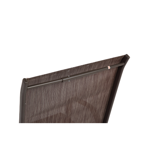 4 Piece Patio Chairs, Outdoor Camping Chairs with Breathable Textilene Fabric, Set of 2 Garden Chairs with Armrest High Backrest for Garden Patio Pool Beach Yard Space Saving ( Brown)、、casual